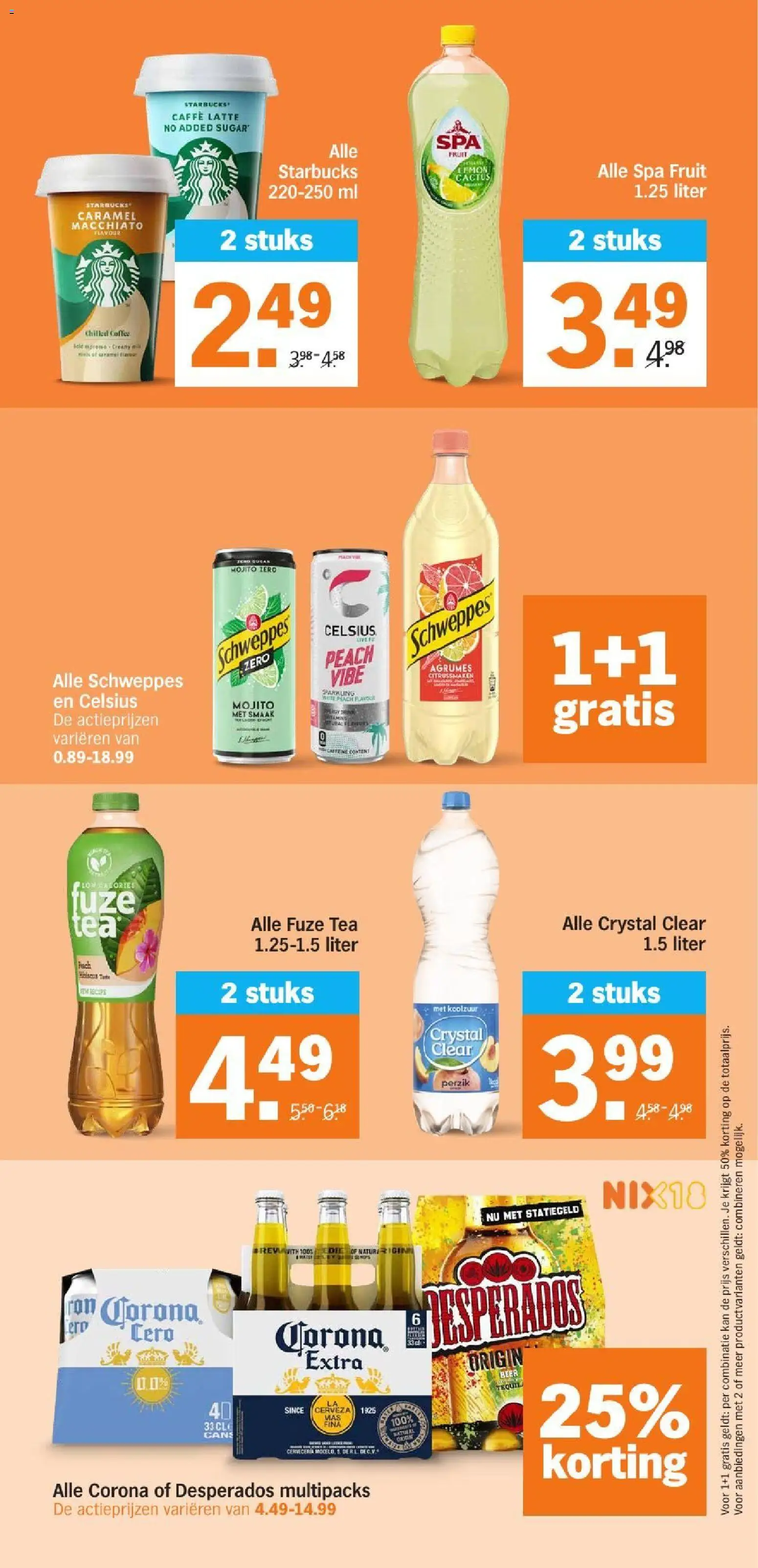 {H1} | Pagina: 29 | Producten: Kan, Desperados, Water, Fruit