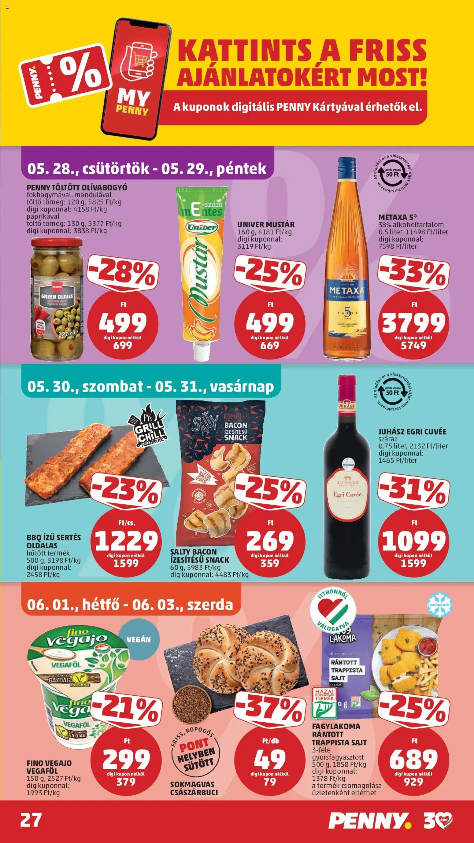 PENNY akciós ujság - amely érvényes a következő dátumtól: 28.05.2026 | Oldal: 31