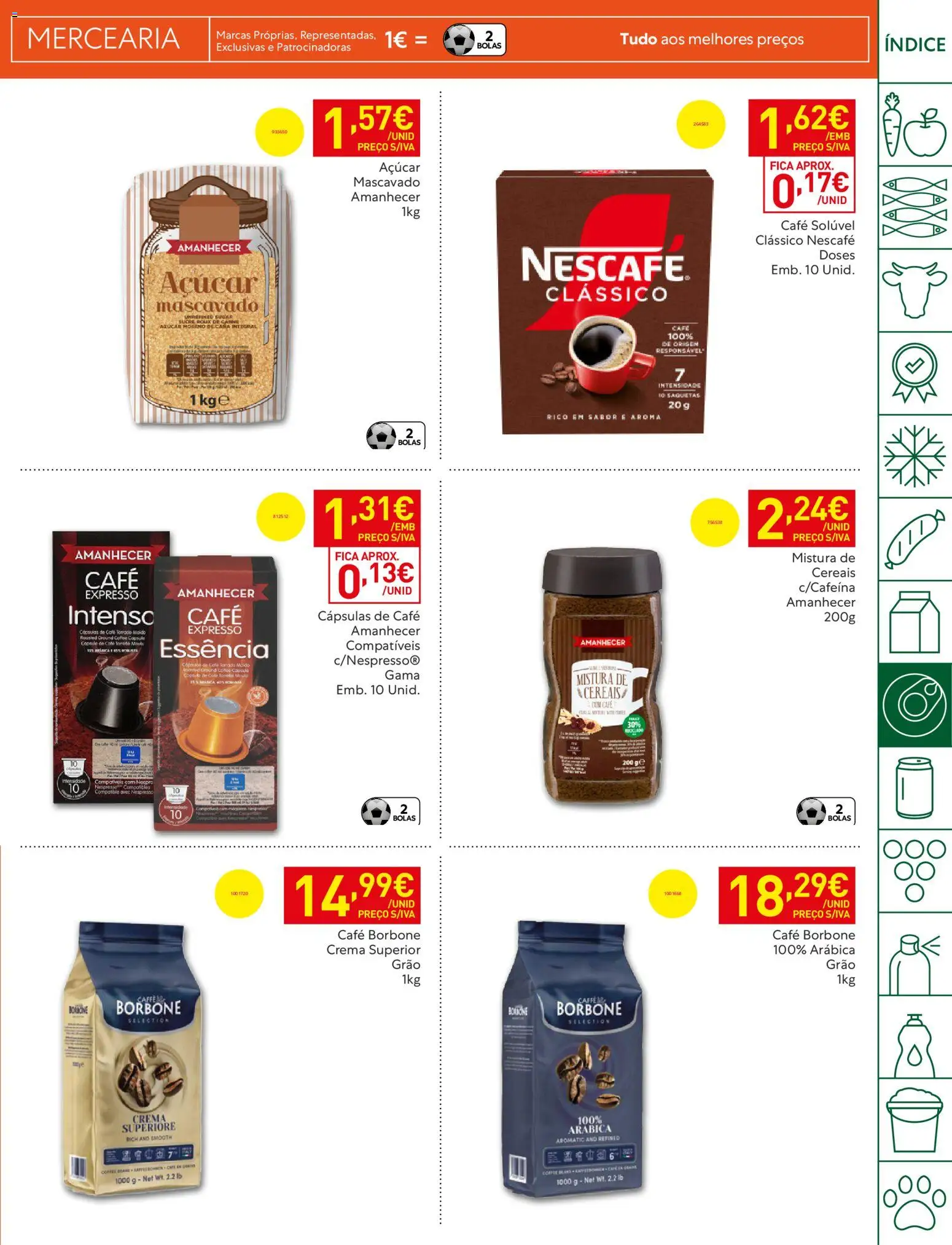 Recheio folheto Madeira │ válido de 05.05.2026 | Página: 25 | Produtos: Café solúvel, Nespresso, Açúcar, Cereais