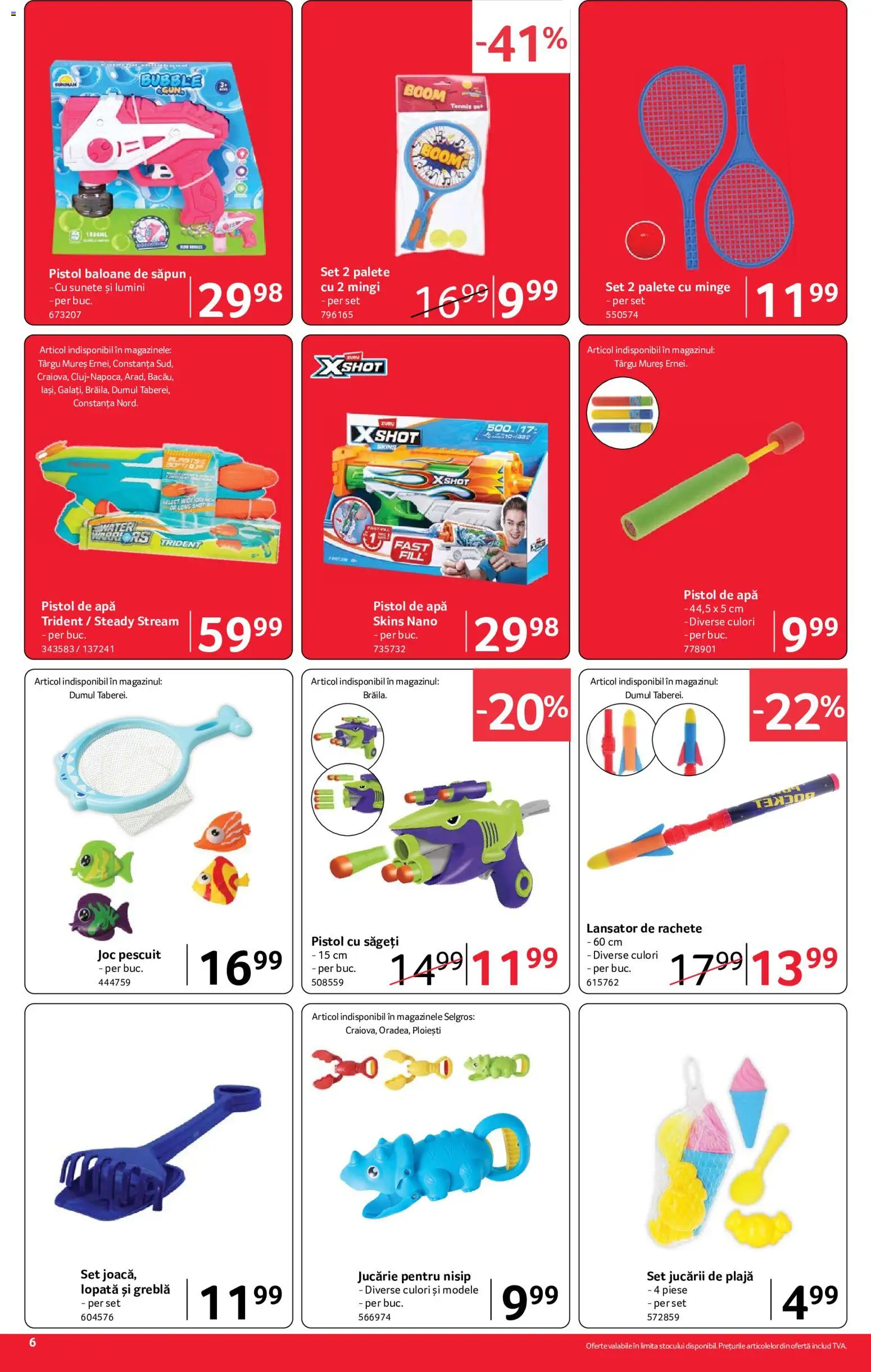Noul catalog Selgros – valabil de la 10.07.2026 | Pagină: 6 | Produse: Joc, Săpun, Apă
