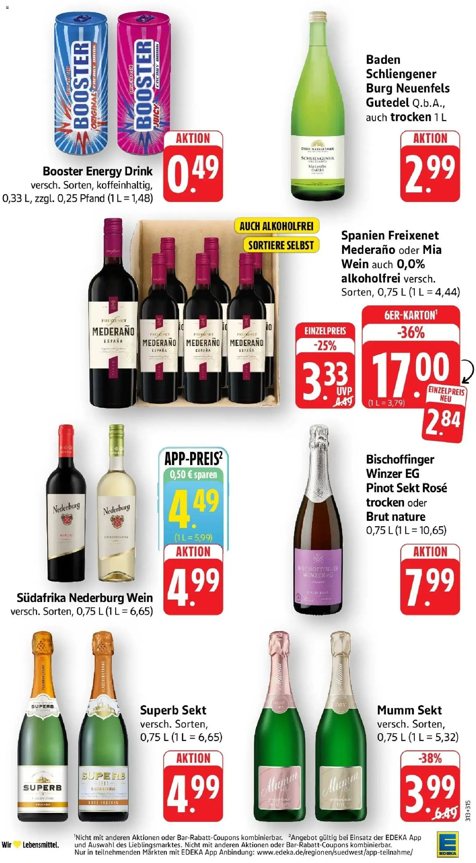 Edeka Prospekt Überlingen (ab 26.10.2026) » Angebote Online | Seite: 32 | Produkte: Energy, Freixenet, Sekt, Wein