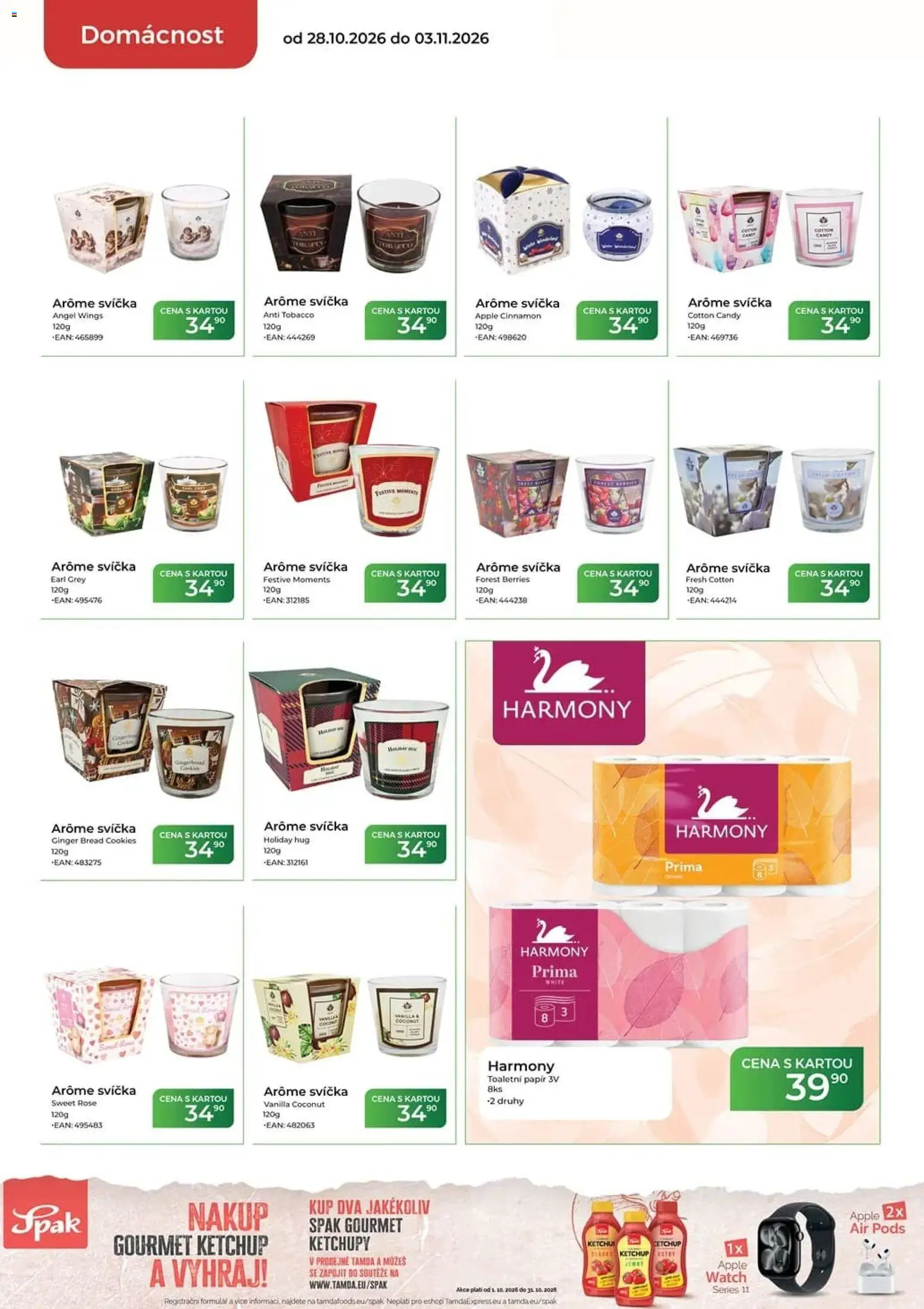 Tamda Foods leták od 28.10.2026 | Strana: 54 | Produkty: Gourmet, Cookies, Toaletní papír, Apple