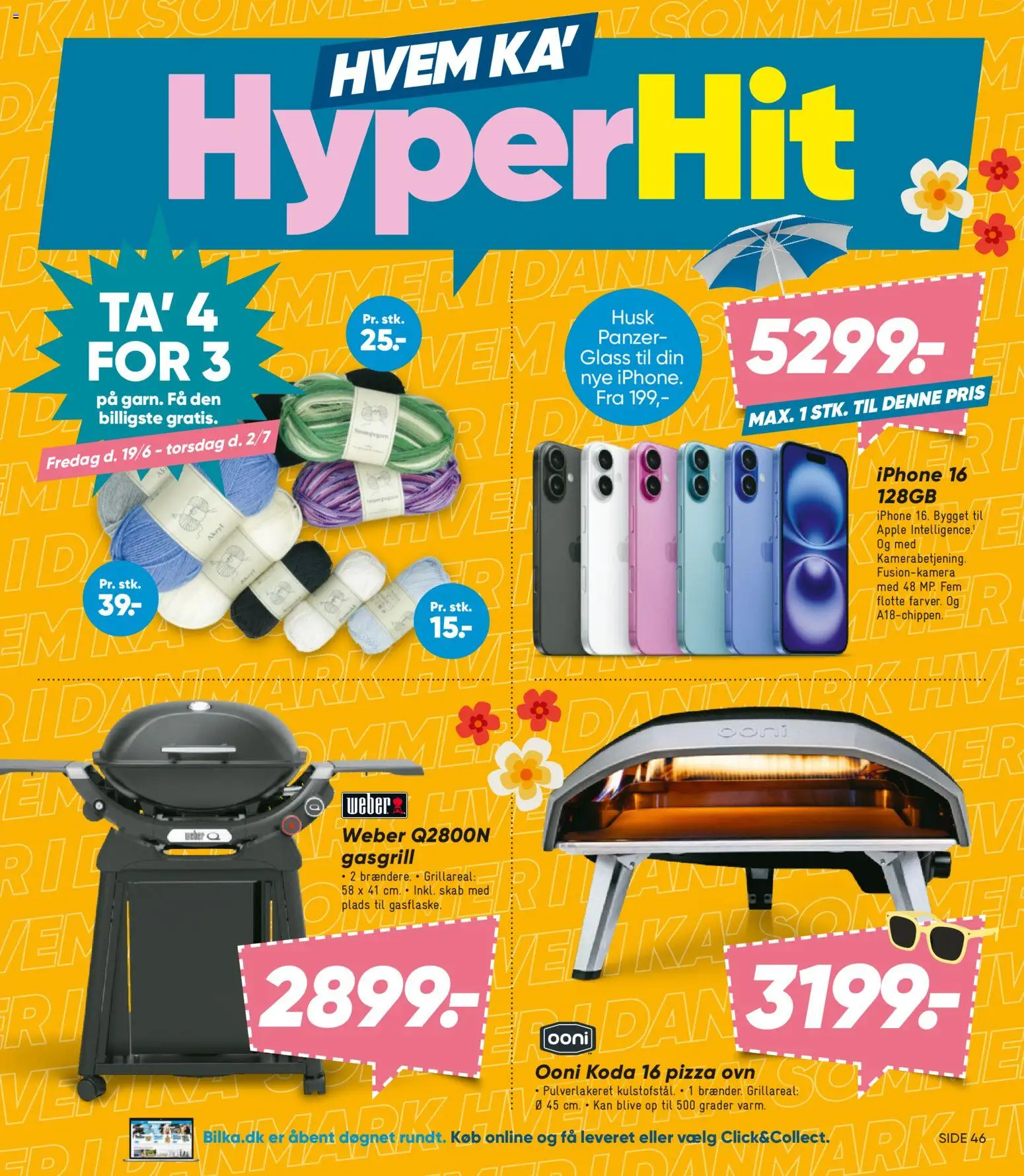 Bilka tilbudsavis – gyldig fra 26/06/2026 | Side: 3 | Produkter: Pizza, Skab, Ovn