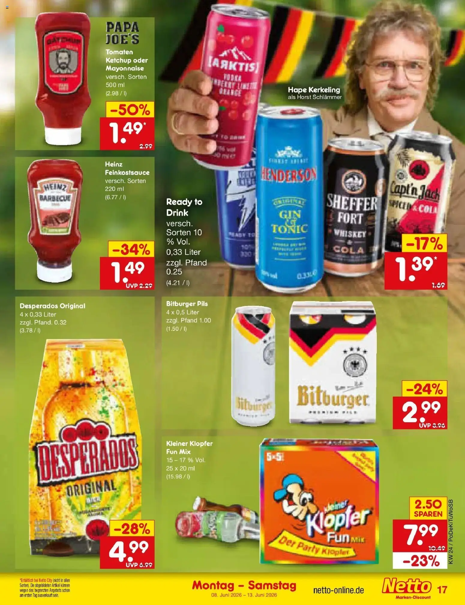 Netto Marken-Discount Prospekt Lahr-Langenwinkel – gültig ab 08.06.2026 | Seite: 27 | Produkte: Cola, Pils, Mayonnaise, Whiskey