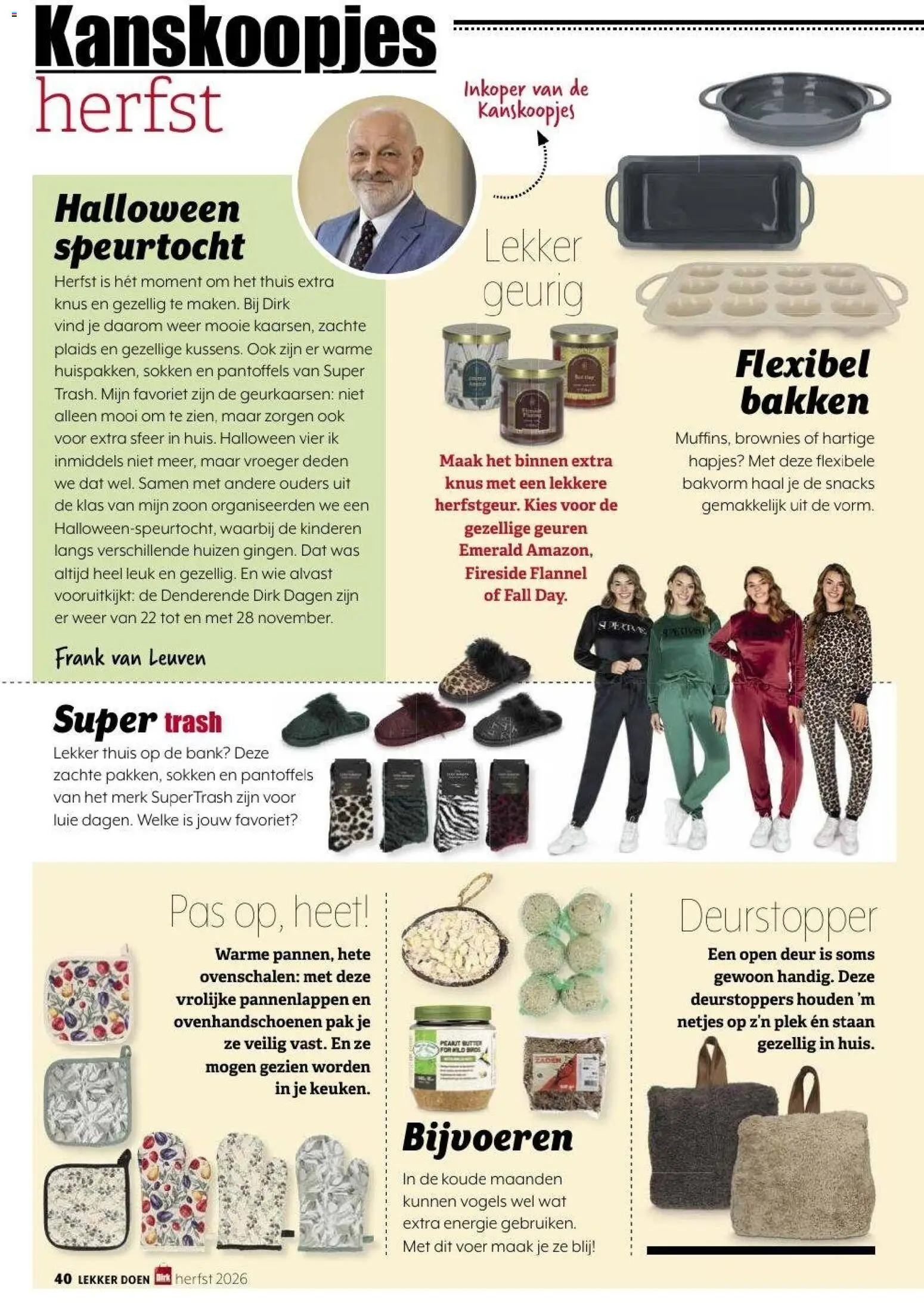{H1} | Pagina: 40 | Producten: Snacks, Brownies, Geuren, Was