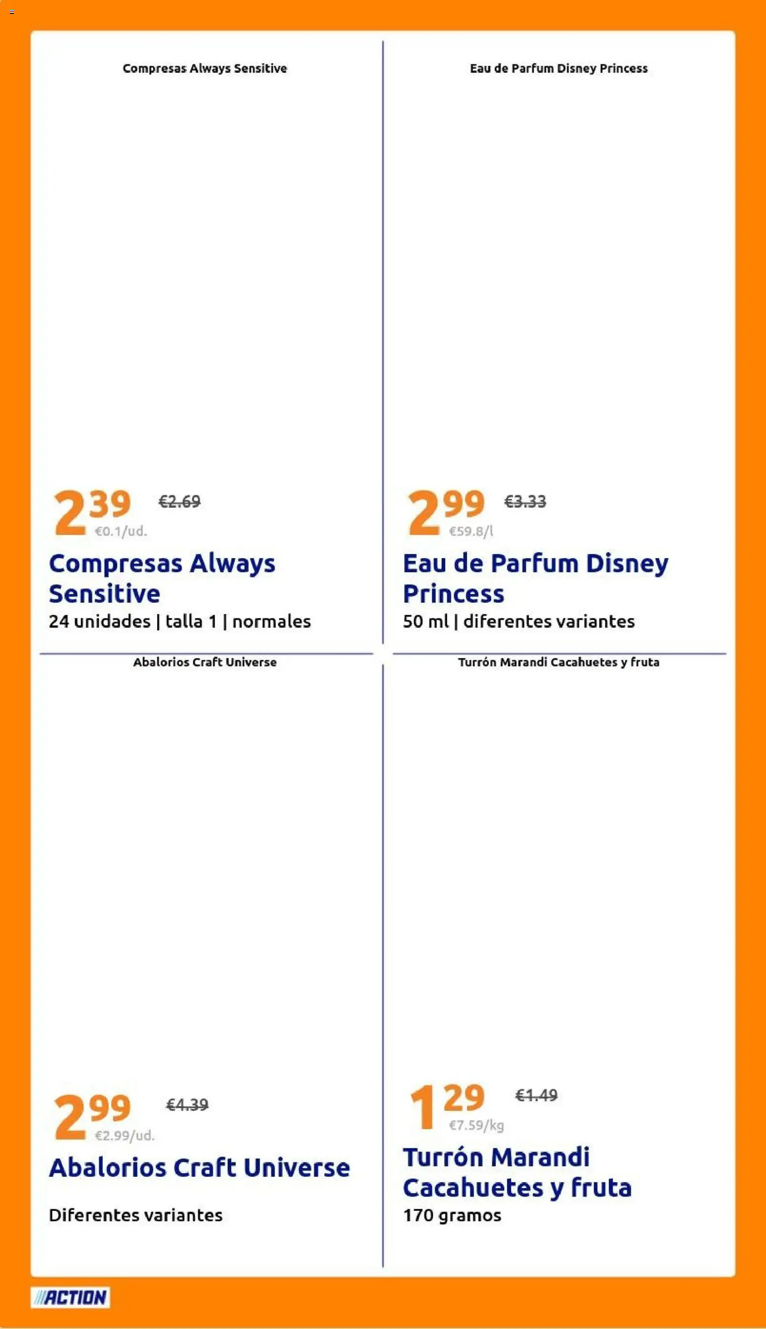 Action folleto │ válido desde el 12/08/2026 | Página: 20 | Productos: Cacahuetes, Fruta, Compresas, Eau de parfum