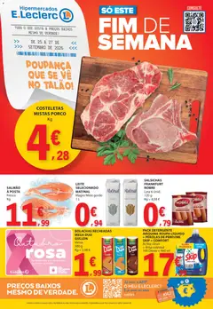Pré-visualização E.Leclerc Catálogo Fim de Semana válido de 25/09/2026