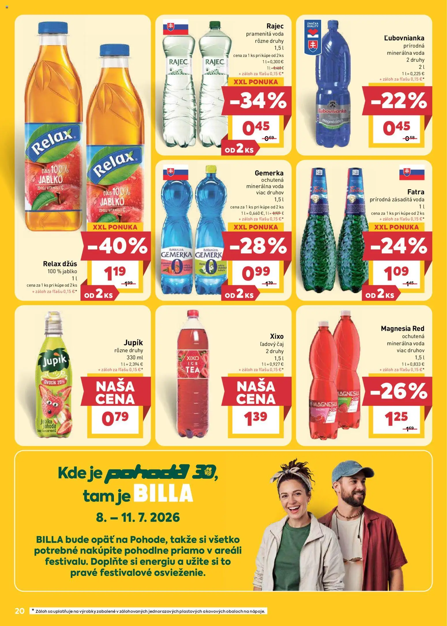 Nové Billa akcie – leták je platný od 01.07.2026 | Strana: 20