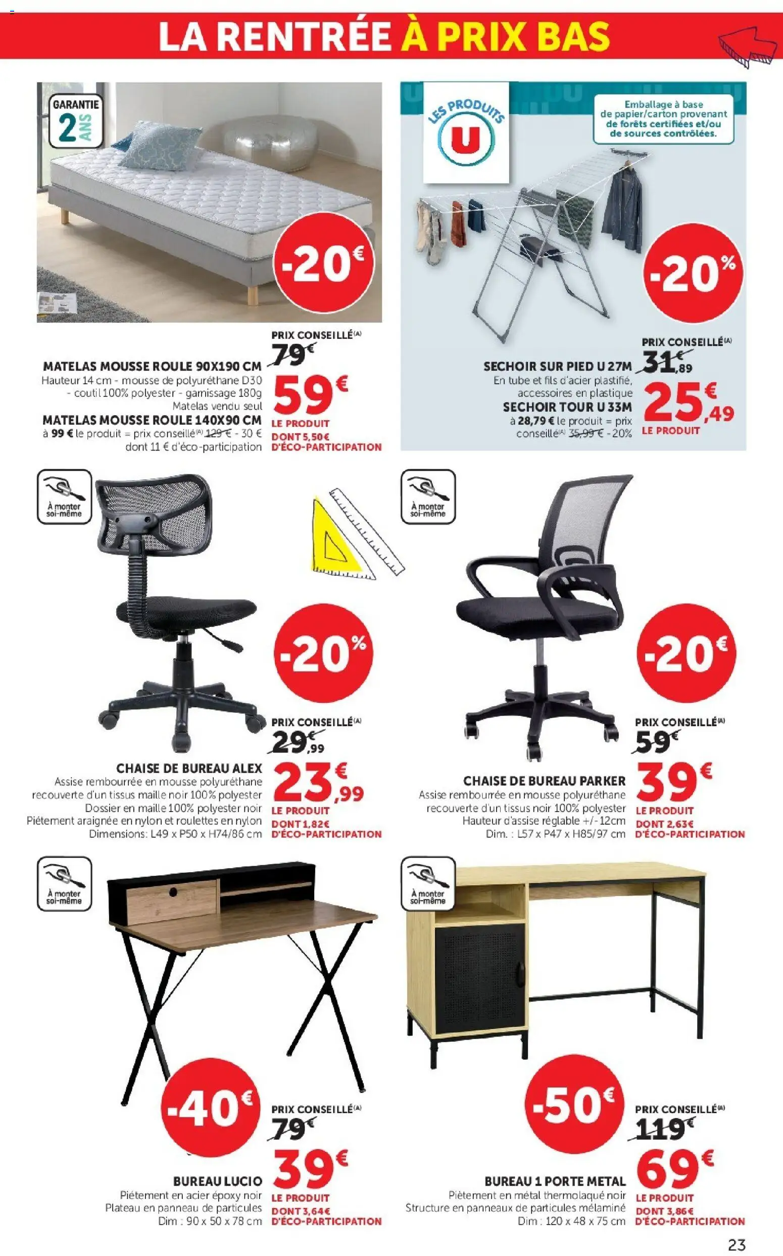 {H1} | Page: 23 | Produits: Séchoir, Plateau, Porte, Matelas