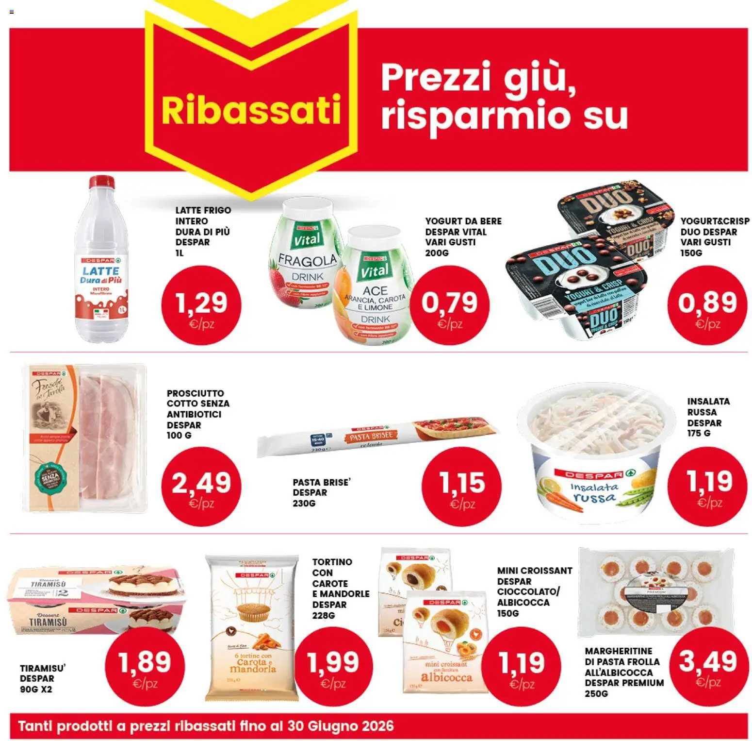 Volantino Interspar del 08.06.2026 | Pagina: 35 | Prodotti: Yogurt, Latte, Prosciutto, Pasta brisée