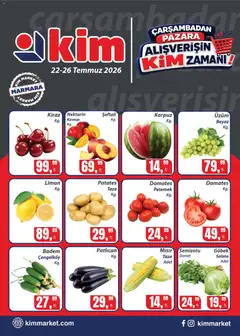 22 Temmuz 2026 tarihinden itibaren geçerli olan Kim Market kataloğu önizlemesi