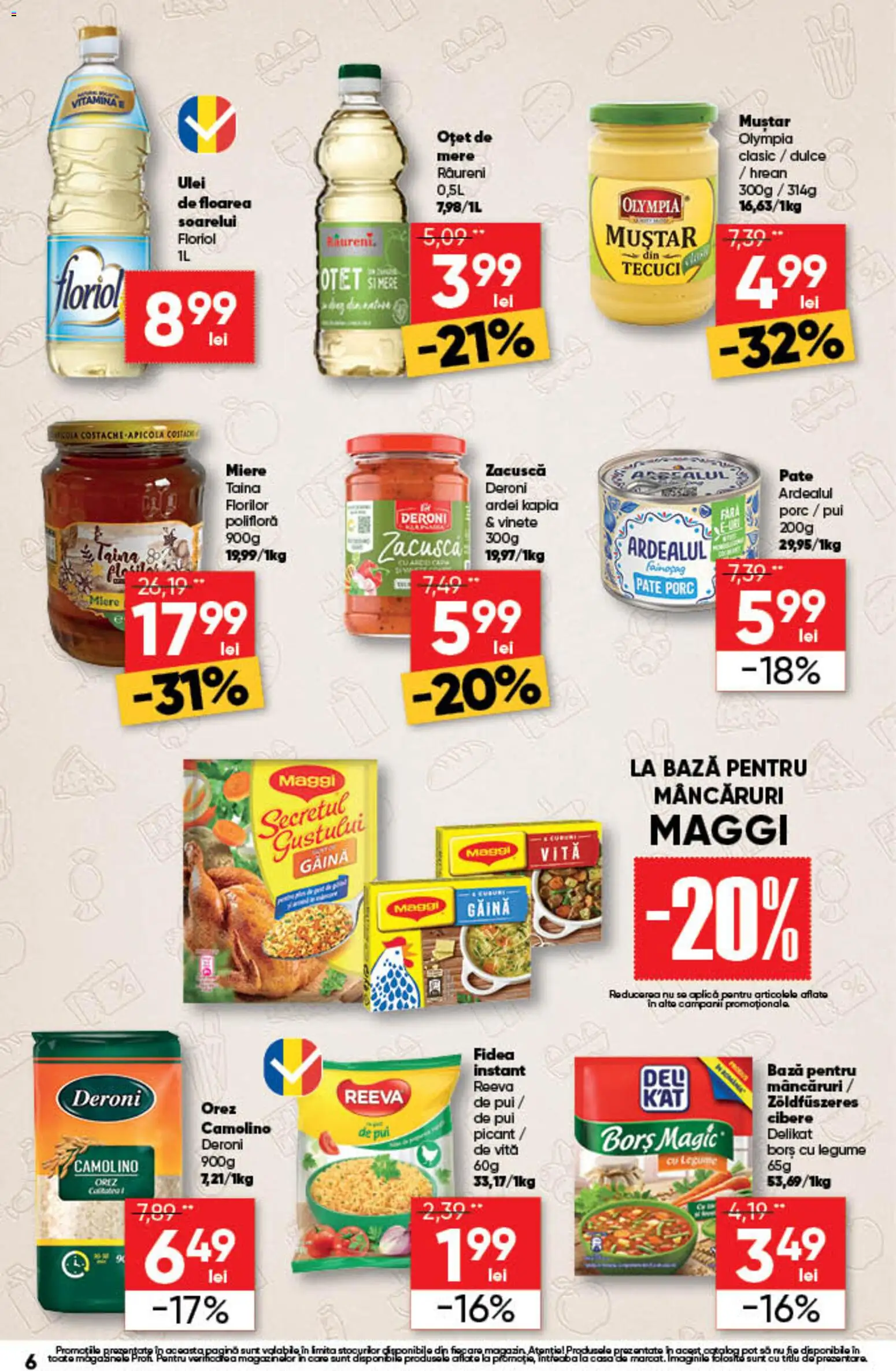 Noul catalog Profi – valabil de la 01.10.2026 | Pagină: 6 | Produse: Pate, Mere, Orez, Zacuscă