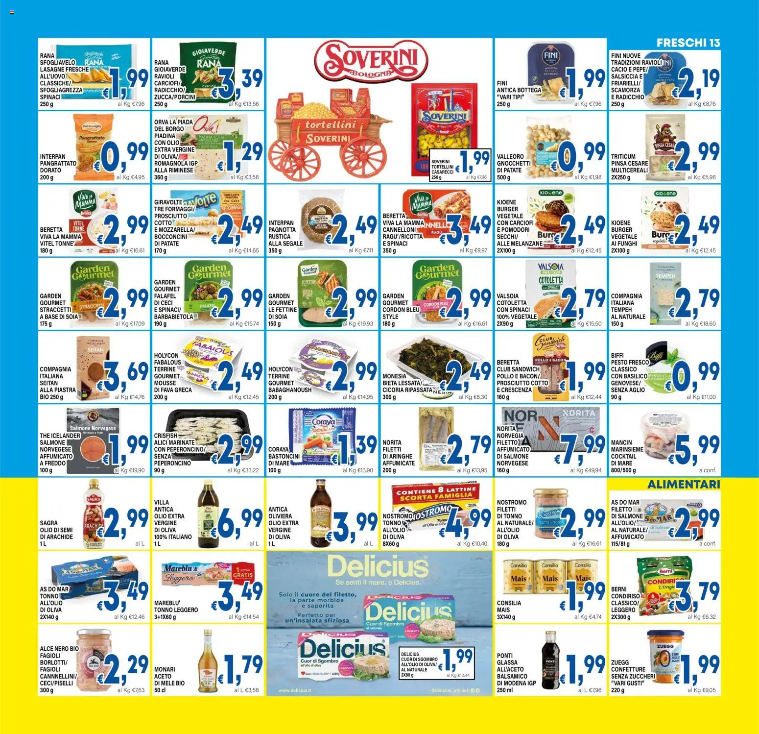 Volantino DEM del 20.05.2026 | Pagina: 13 | Prodotti: Ceci, Carciofi, Pesto, Ravioli