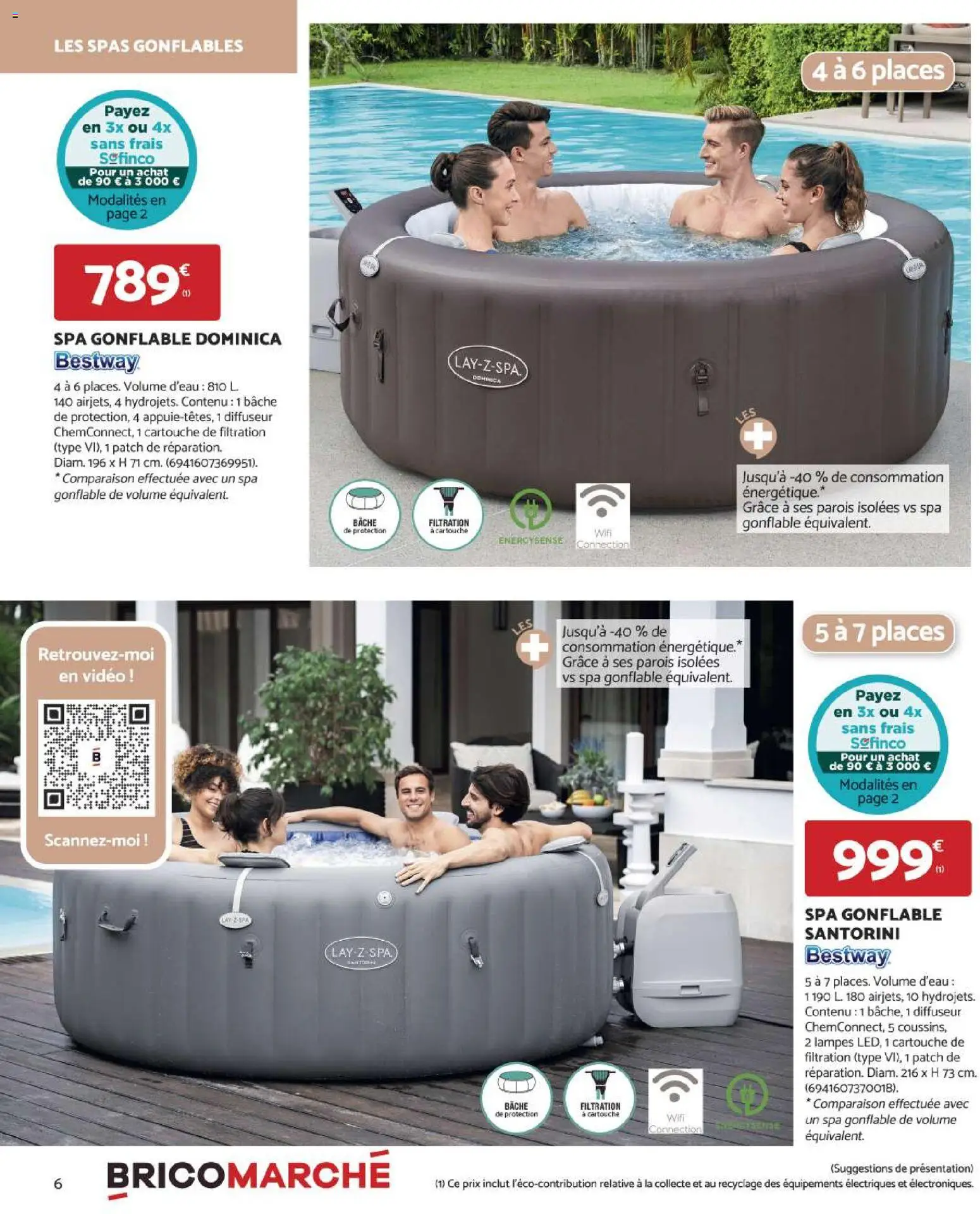 {H1} | Page: 6 | Produits: Vidéo, Diffuseur, Spa gonflable, Cartouche