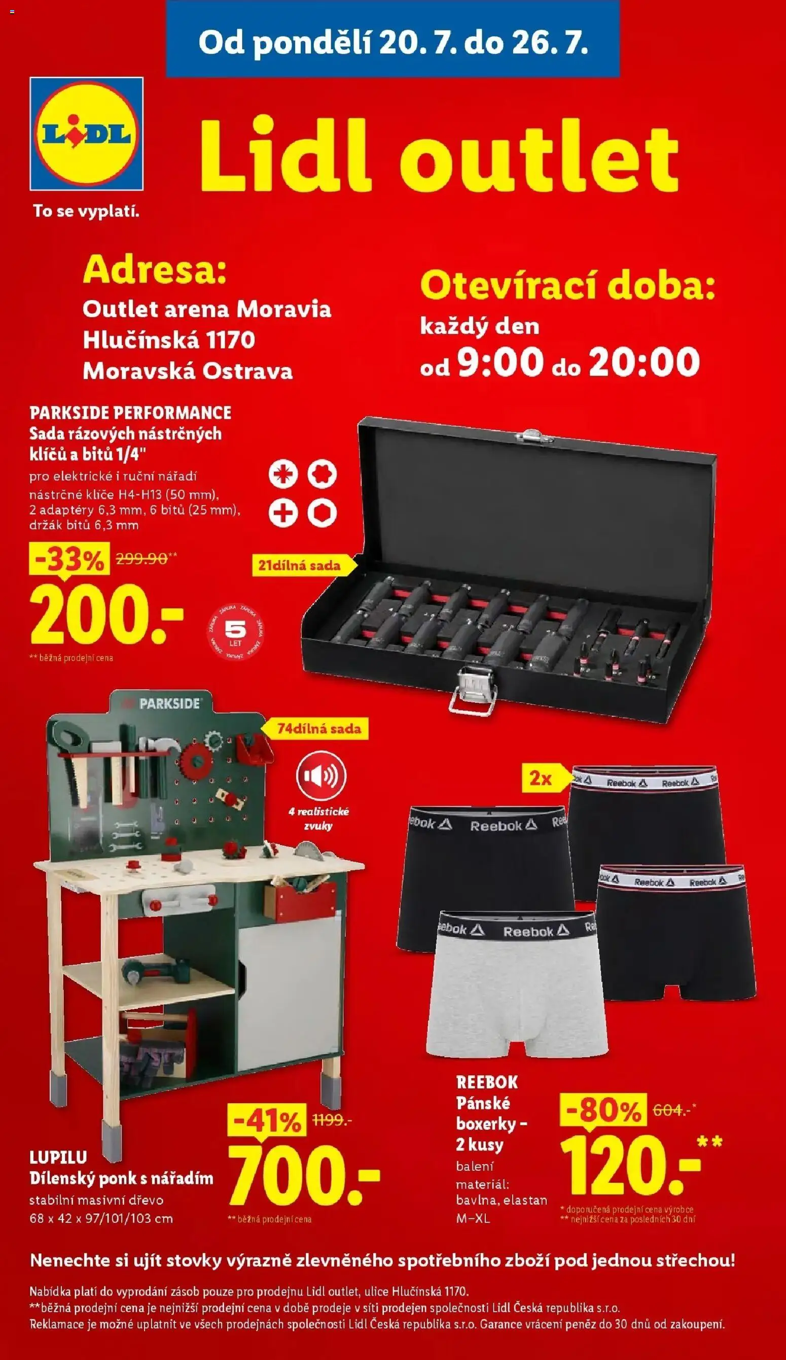 Lidl aktuální leták - Spotřební zboží od 20.07.2026 | Strana: 13 | Produkty: Parkside, Boxerky, Nářadí