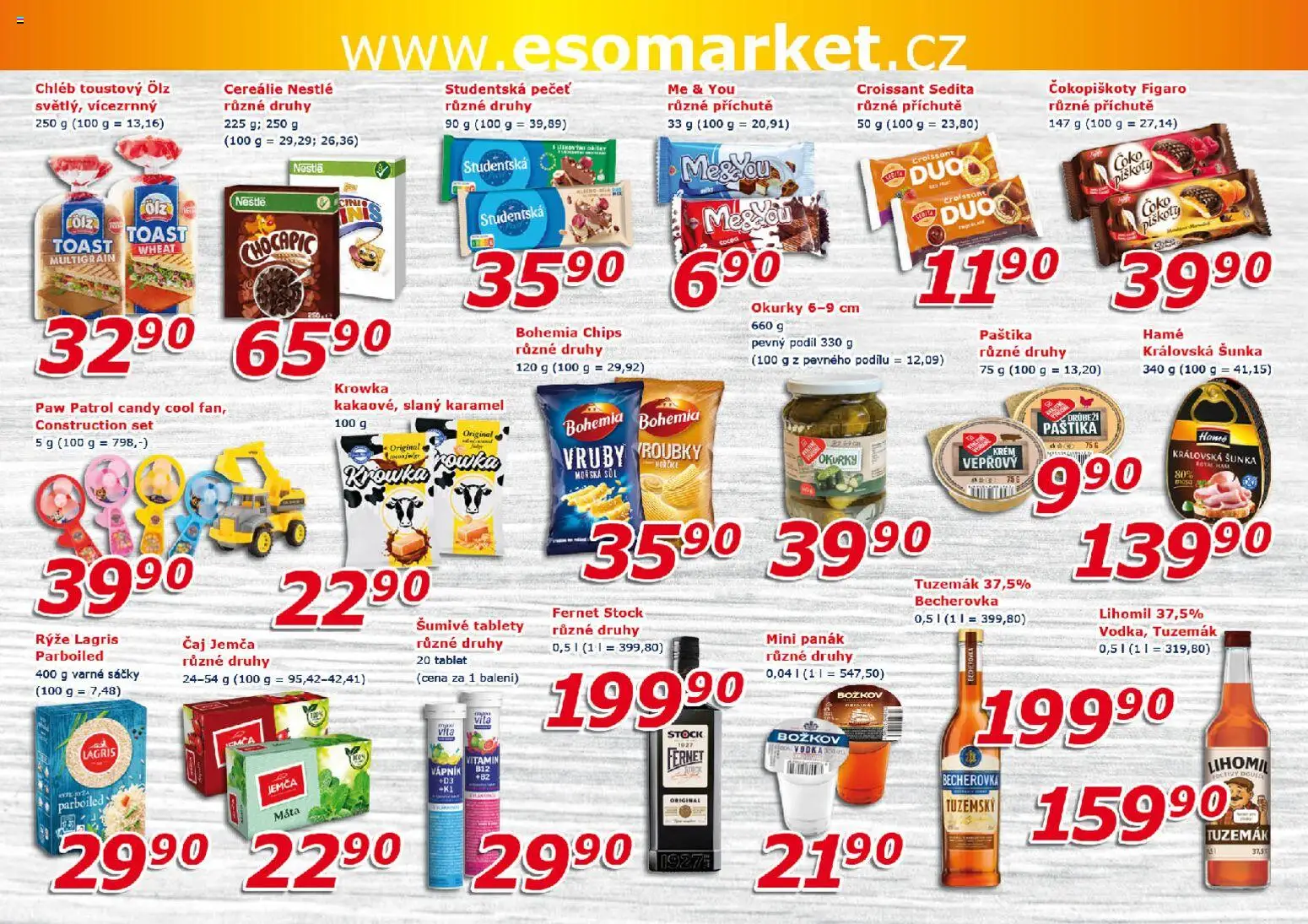Eso market leták od 27.05.2026 | Strana: 6 | Produkty: Cereálie, Okurky, Tablet, Chocapic