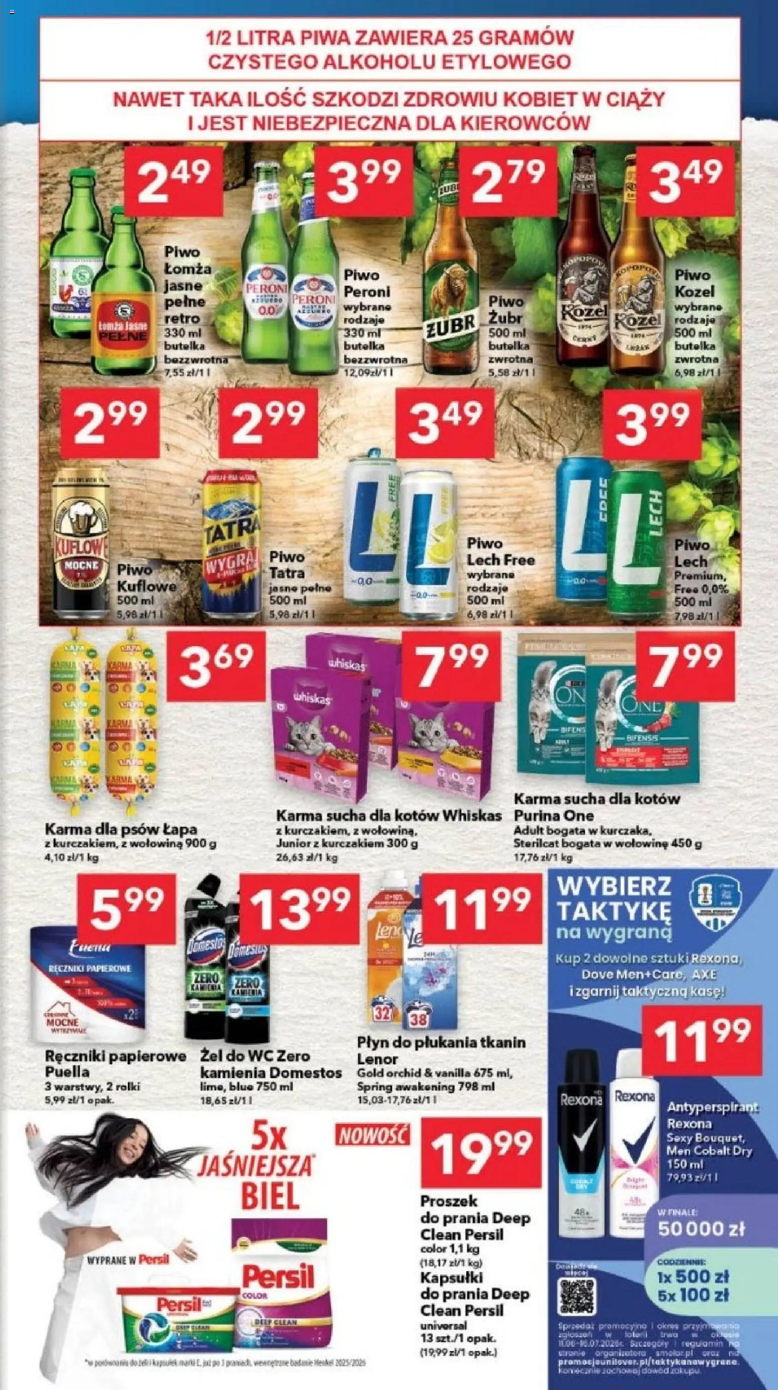 Lewiatan gazetka - Gdańsk od 18.06.2026 | Strona: 7 | Produkty: Persil, Piwo, Antyperspirant, Karma dla psów