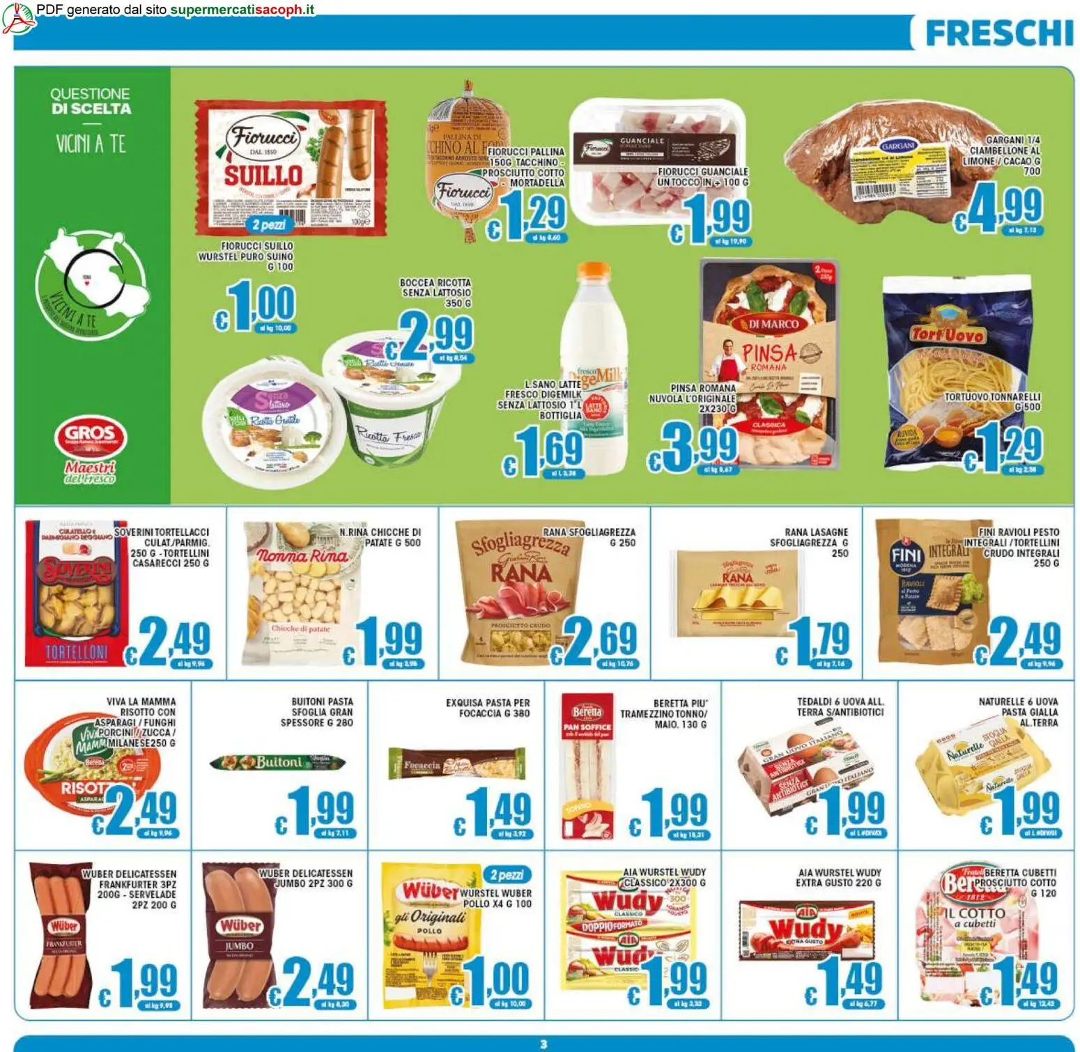Volantino Sacoph del 21/08/2026 | Pagina: 3 | Prodotti: Tacchino, Pesto, Tonno, Cacao