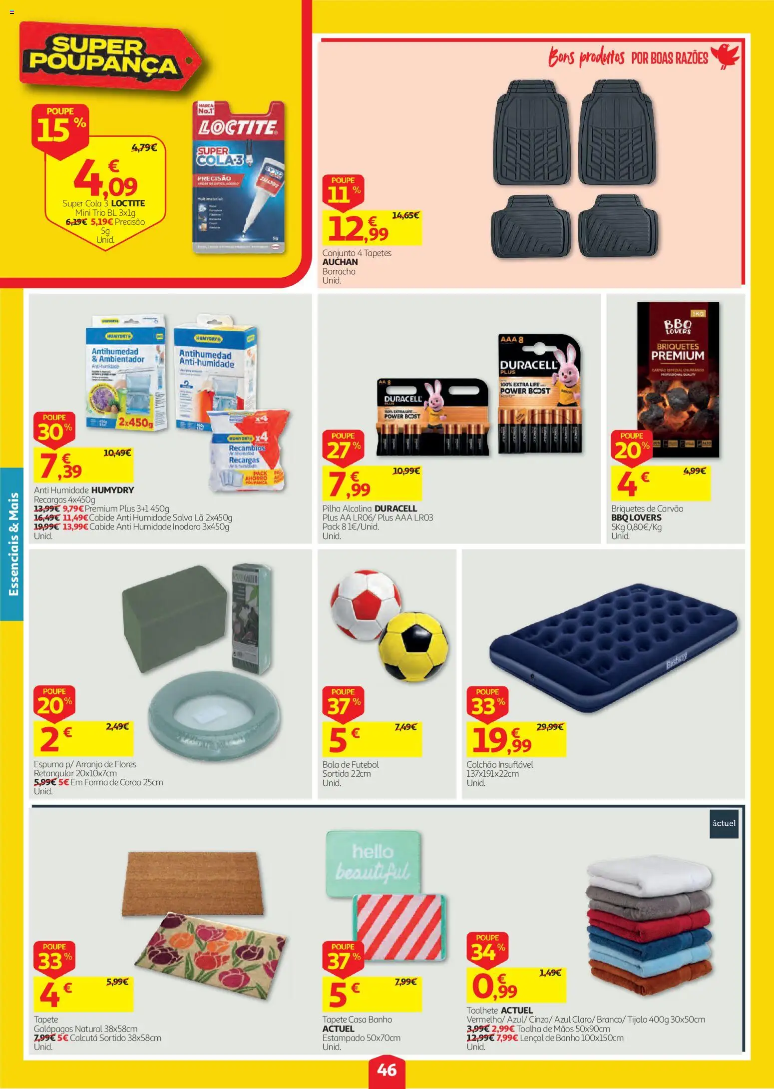 Auchan folheto │ válido de 08/10/2026 | Página: 46 | Produtos: Flores, Briquetes, Banho, Tapete