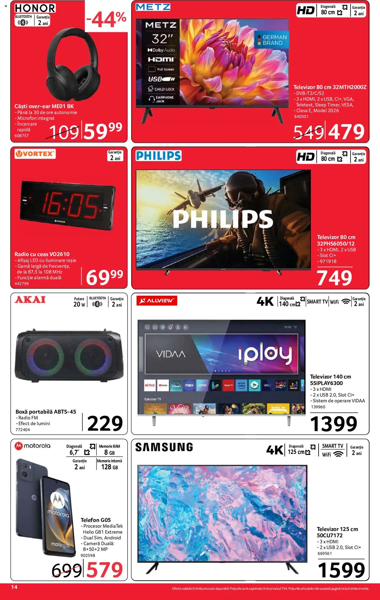 Noul catalog Selgros – valabil de la 18.09.2026 | Pagină: 14 | Produse: Audio, LED, Lumini, Smart TV