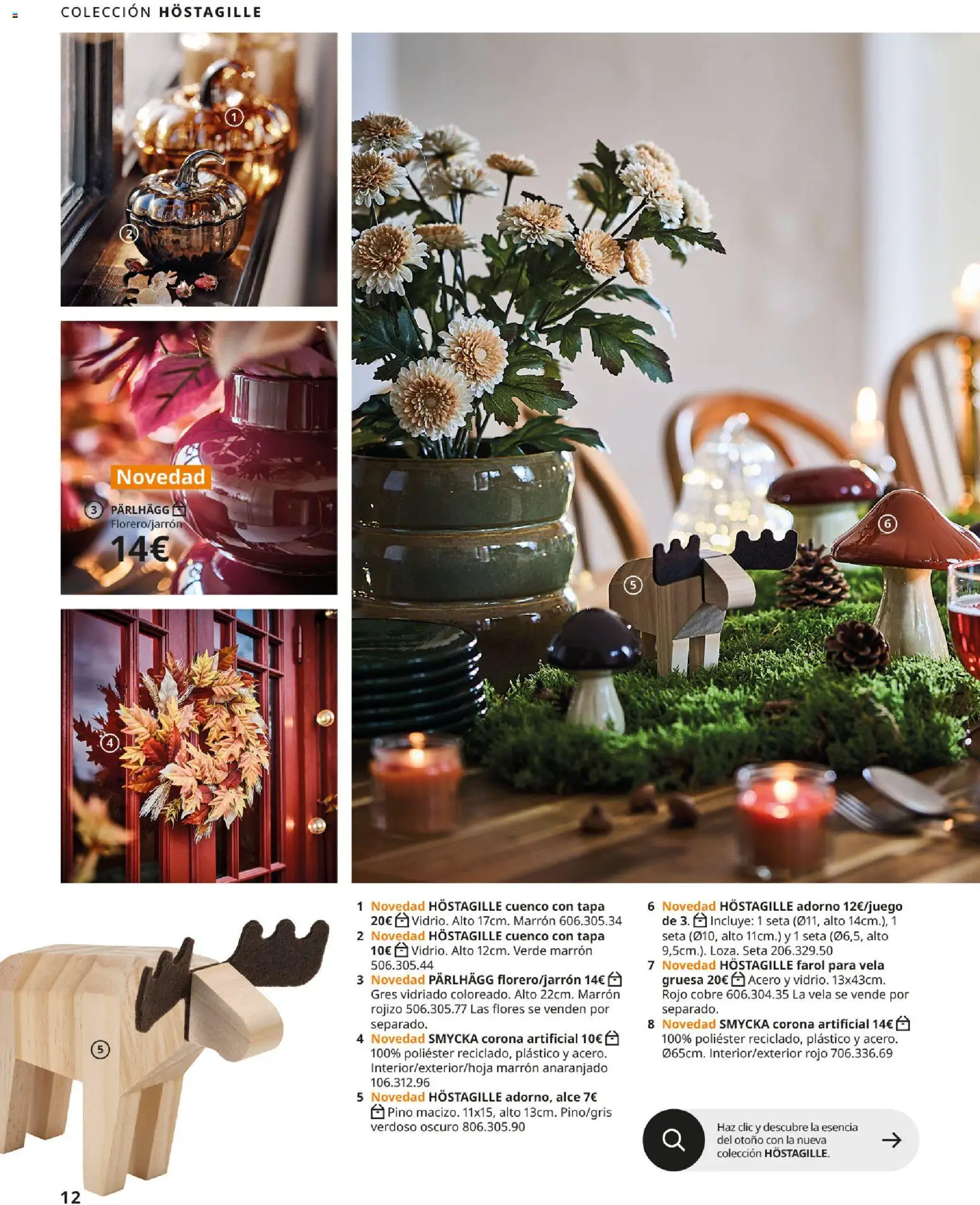 IKEA - Brochure colecciones │ válido desde el 25/08/2026 | Página: 12 | Productos: Flores, Farol, Vela