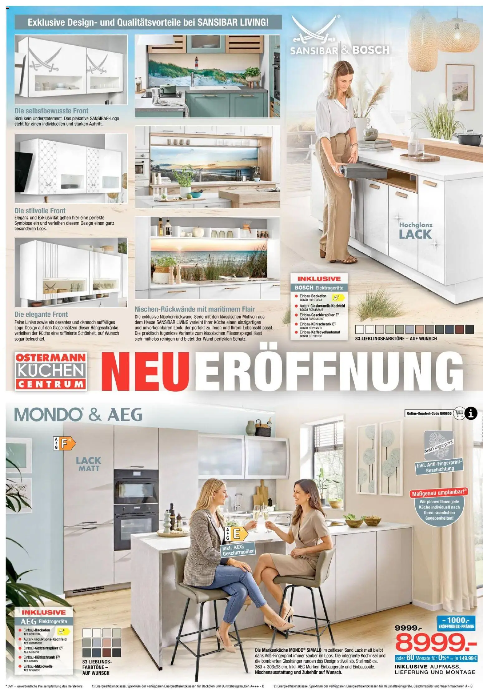 Ostermann Prospekt – gültig ab 31.10.2026 | Seite: 2 | Produkte: AEG, Geschirrspüler, Backofen, Kuchen