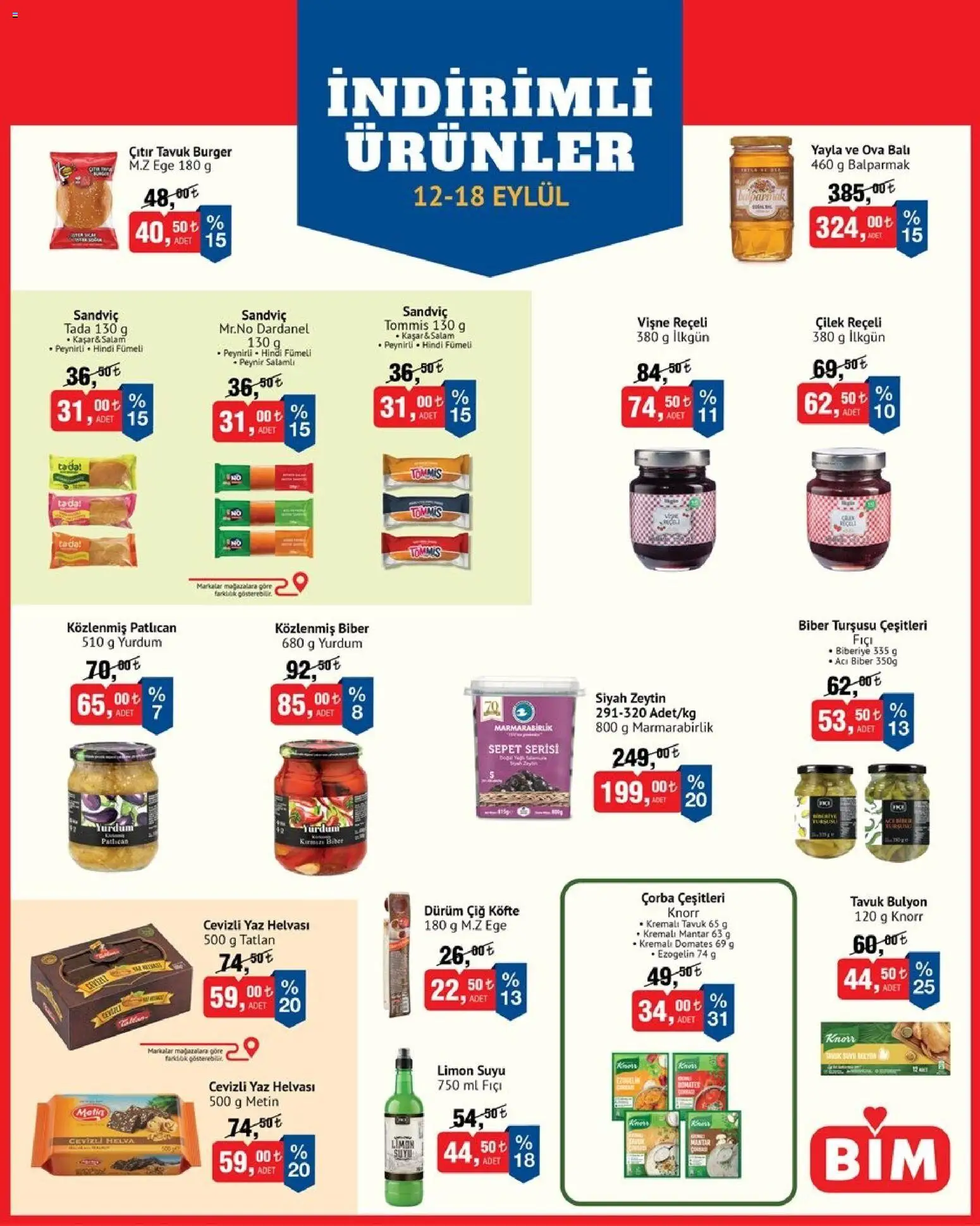 BİM Katalog - 12 Eylül 2026 tarihinden itibaren geçerlidir | Sayfa: 2 | Ürünler: Çilek, Limon, Kırmızı biber, Mantar