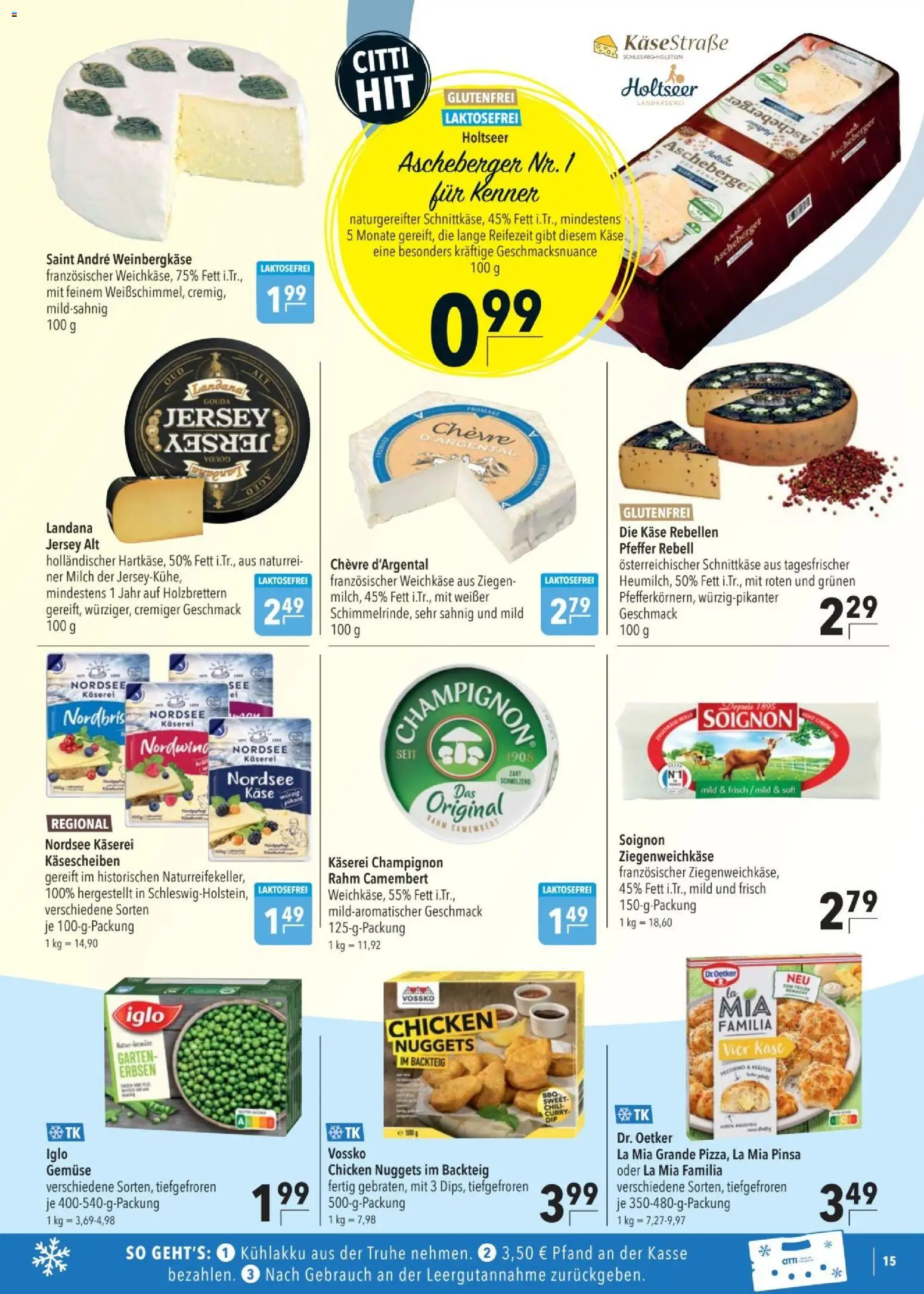 CITTI tilbudsavis – gyldig fra 30/09/2026 | Side: 15 | Produkter: Champignon, Camembert, Nuggets