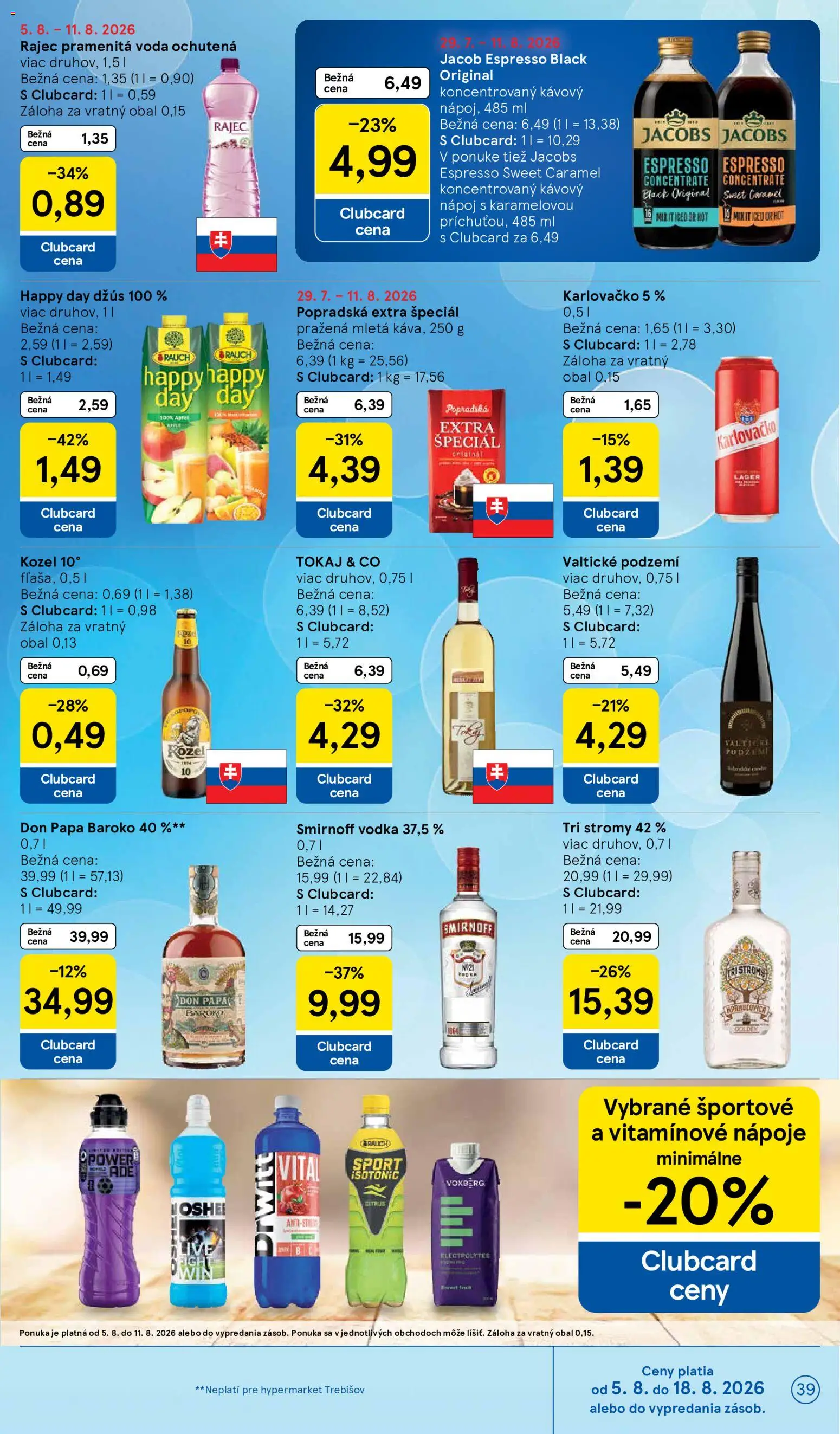 Nové Tesco akcie – leták je platný od 05.08.2026 | Strana: 39