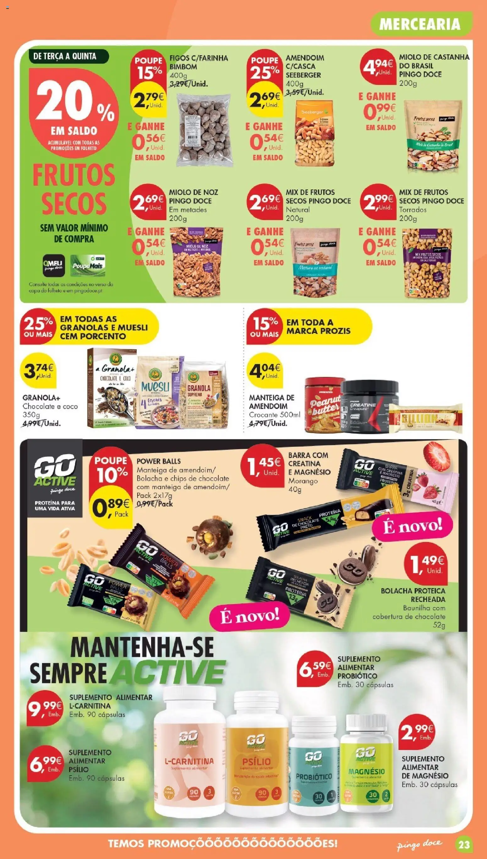 Pingo Doce folheto Poupe Esta Semana Madeira │ válido de 27/10/2026 | Página: 23 | Produtos: Cápsulas, Manteiga, Coco, Proteina