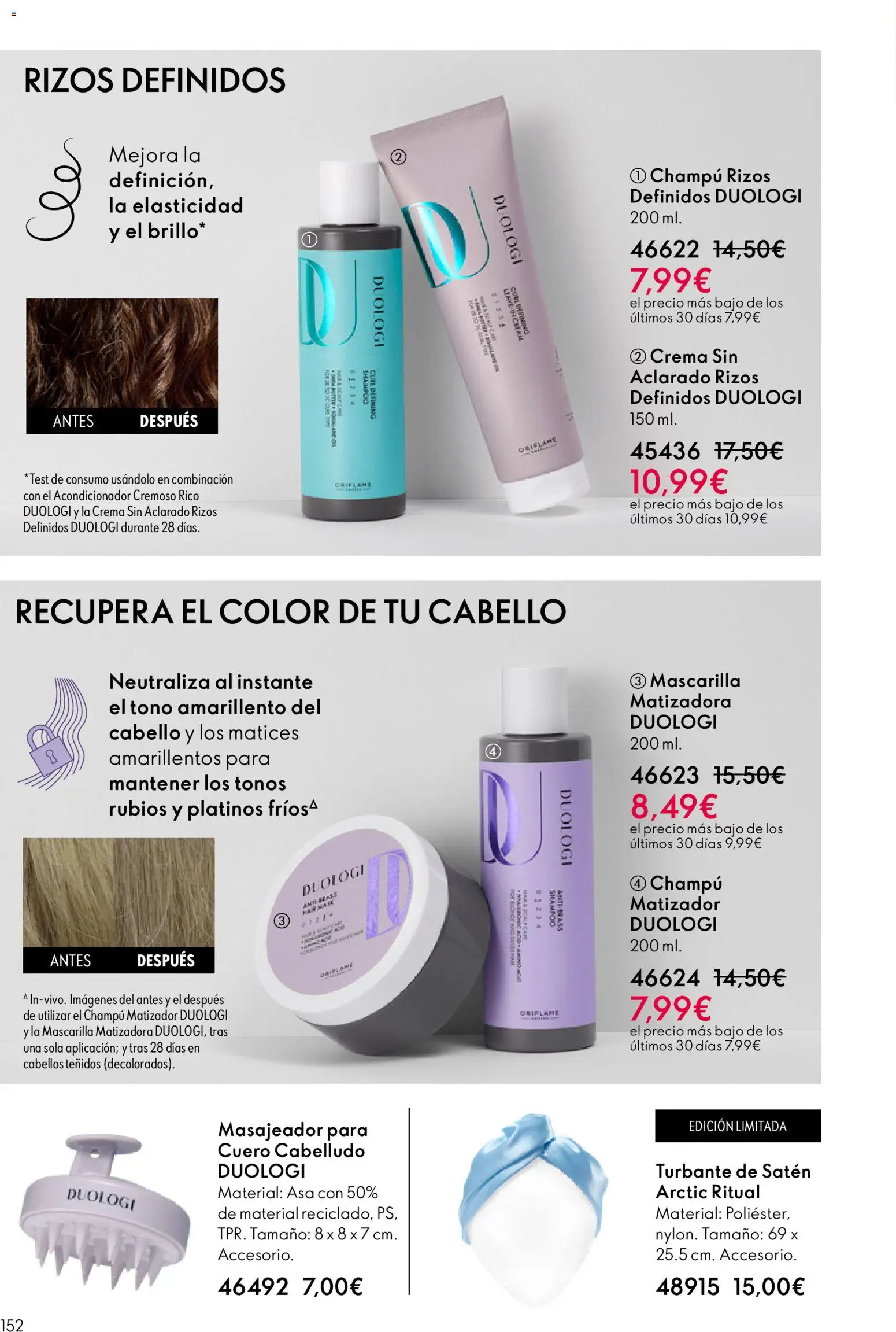 Oriflame - Catálogo Campaña 4 │ válido desde el 11.03.2026 | Página: 152 | Productos: Champú, Acondicionador, Crema