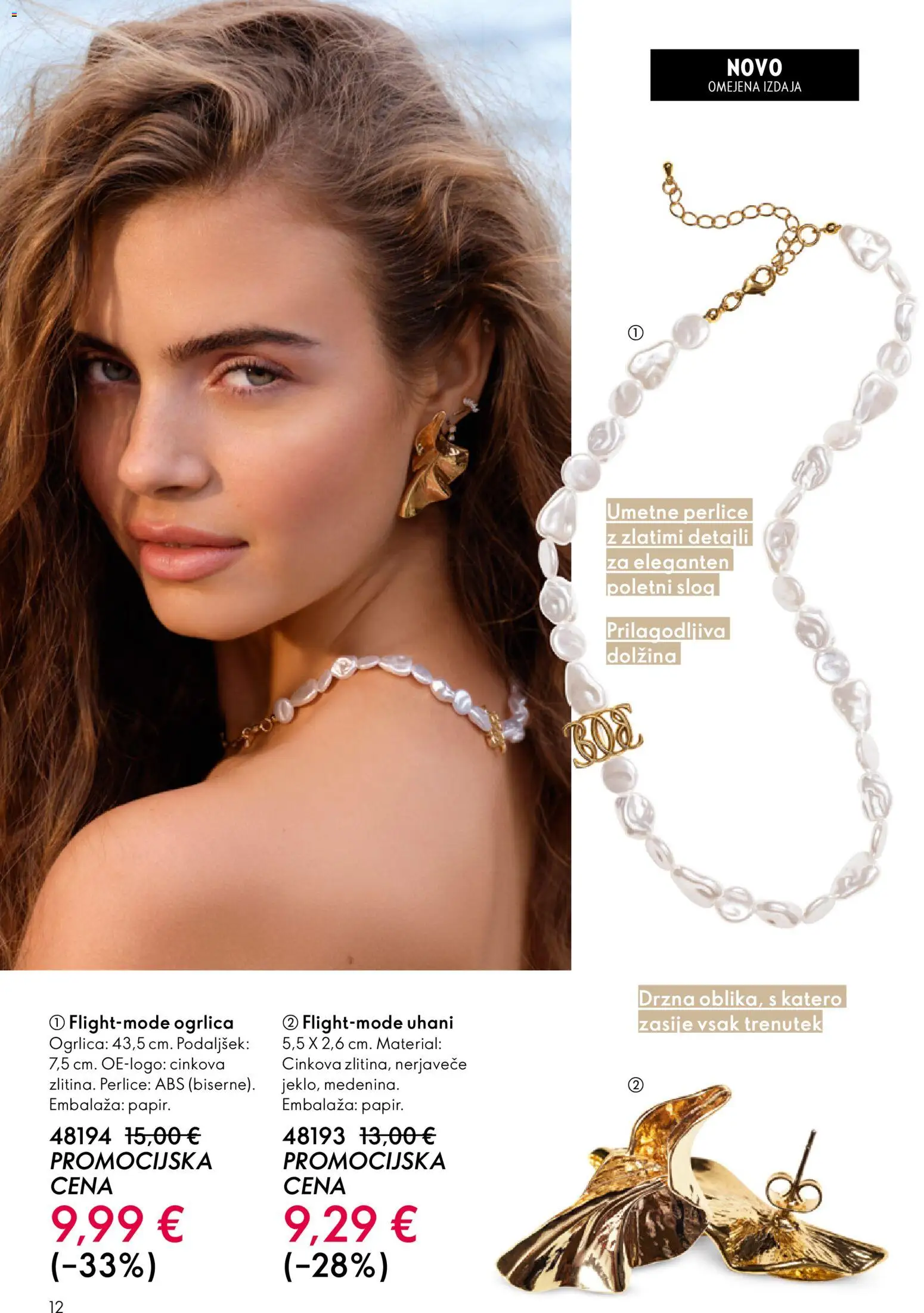 Novi Oriflame katalog ponudbe – veljaven od 03.06.2026 | Stran: 12 | Izdelki: Uhani