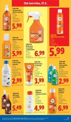 Lidl CRIVIT Find your move - Pregled kataloga iz trgovine Lidl, vrijedi od 18.05.2026 | Stranica: 31 | Proizvodi: Parfem, Mlijeko, Mlijeko za sunčanje, Krema