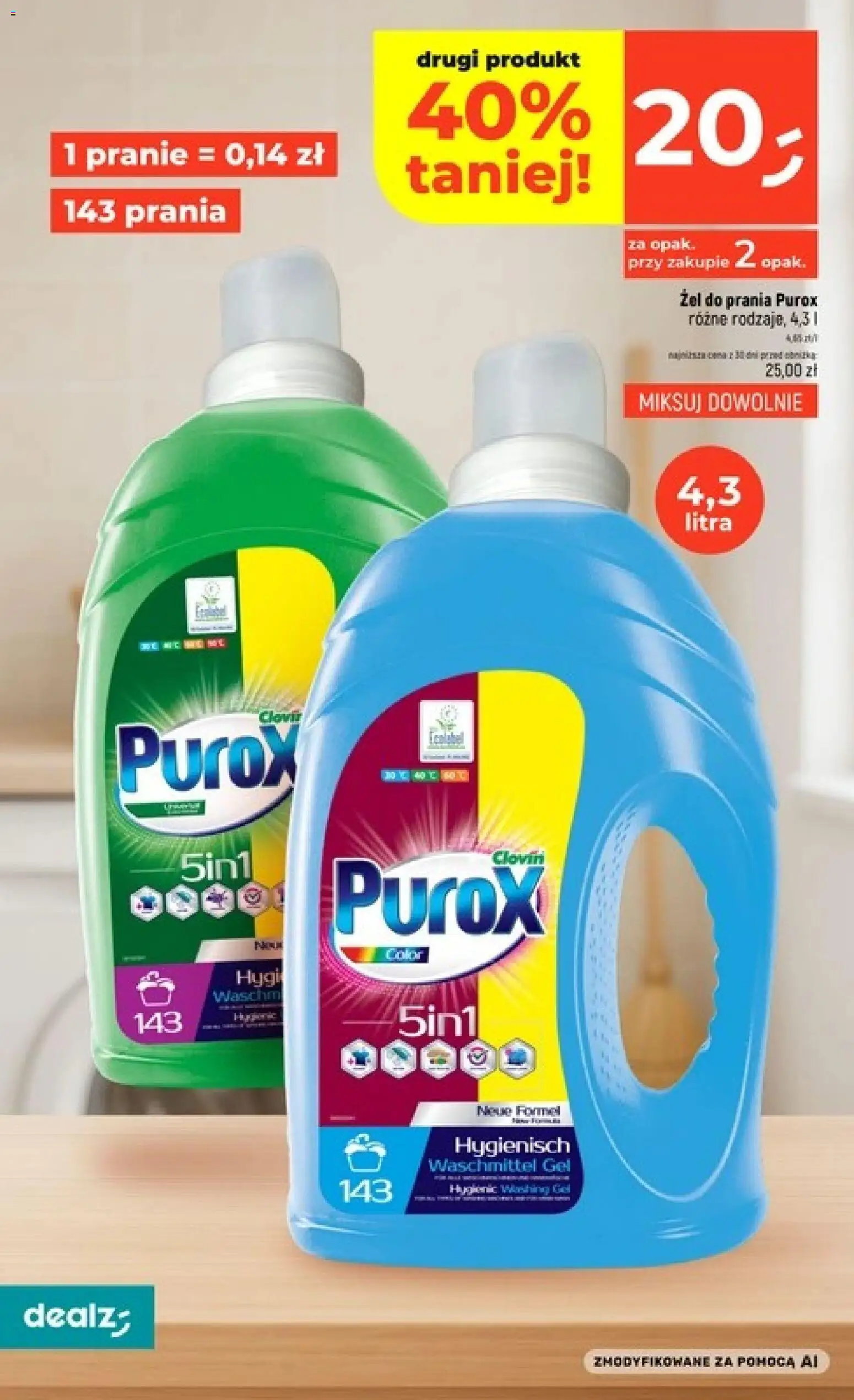 Dealz gazetka od 17.09.2026 | Strona: 32 | Produkty: Purox, Żel do prania
