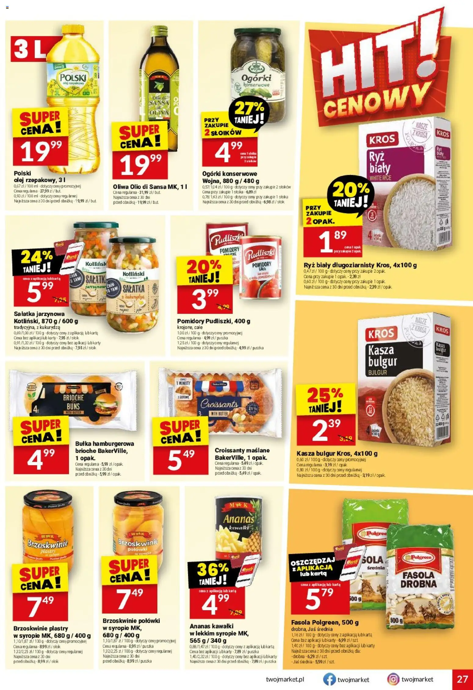 Twój Market gazetka od 28.10.2026 | Strona: 27 | Produkty: Karta, Bułka, Ryż, Sałatka