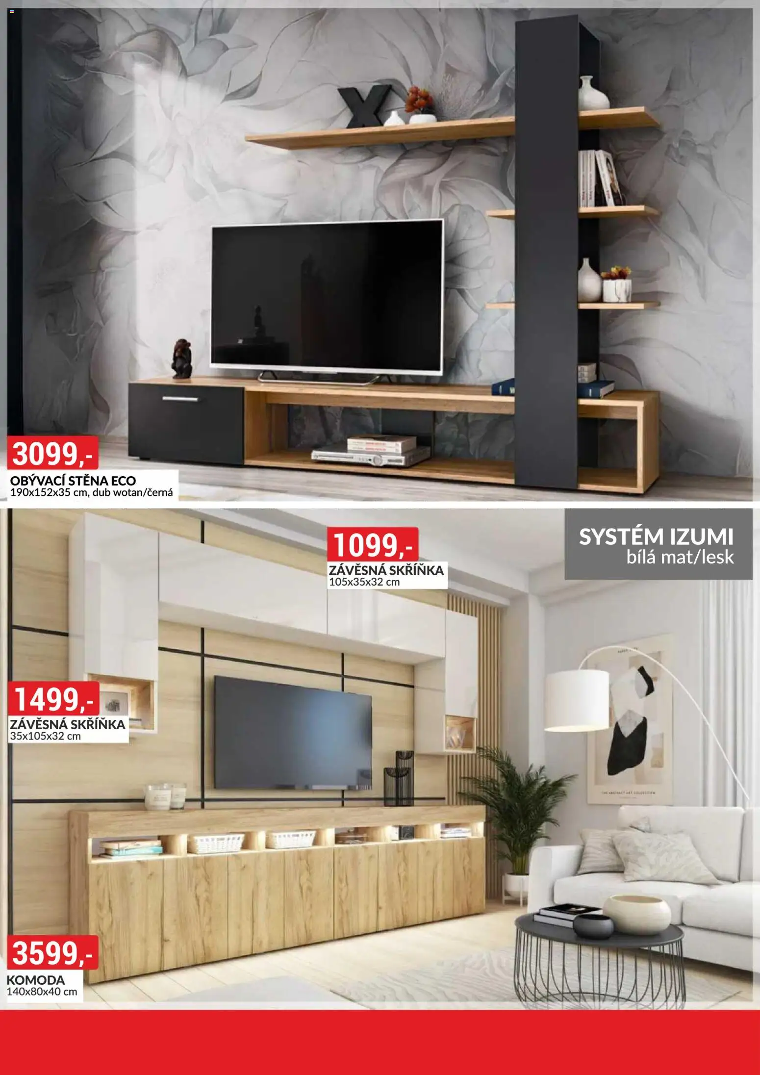 BAUMAX leták - Moderní bydlení od 01.09.2026 | Strana: 48 | Produkty: Komoda, Obývací stěna, Skříňka