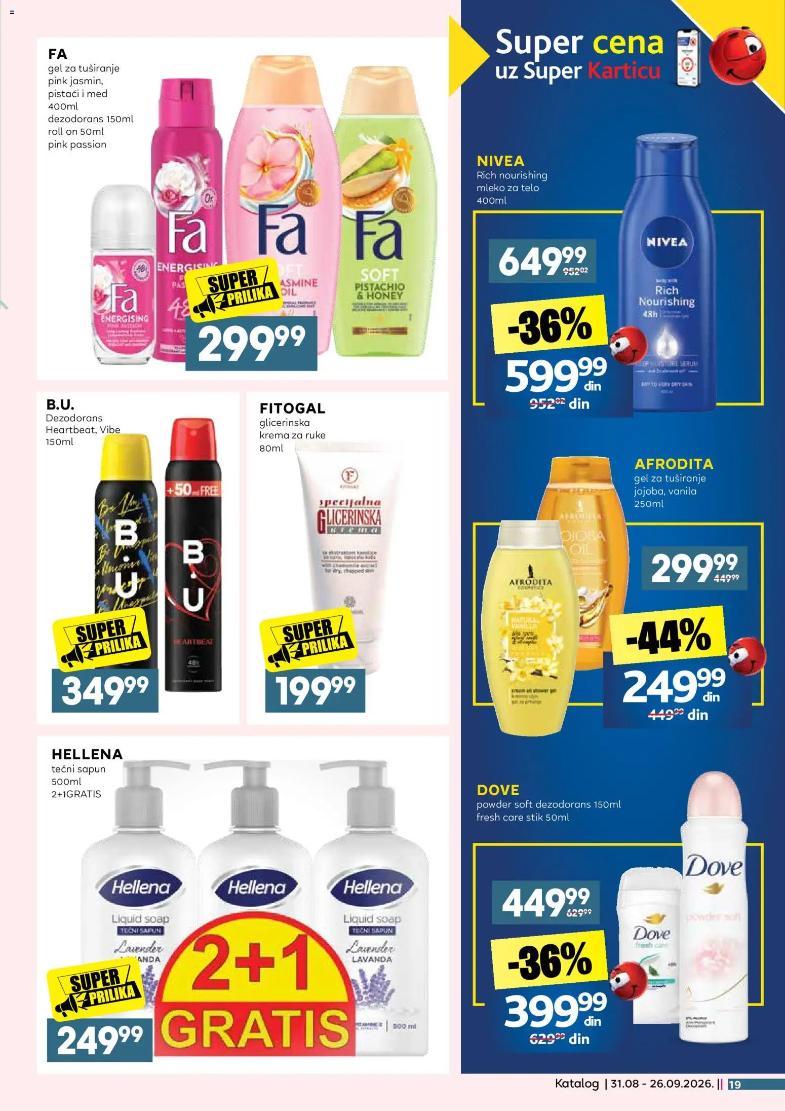 Idea katalog - važi od 31.08.2026 | Strana: 19 | Proizvode: Tečni sapun, Vanila, Sapun, Dove