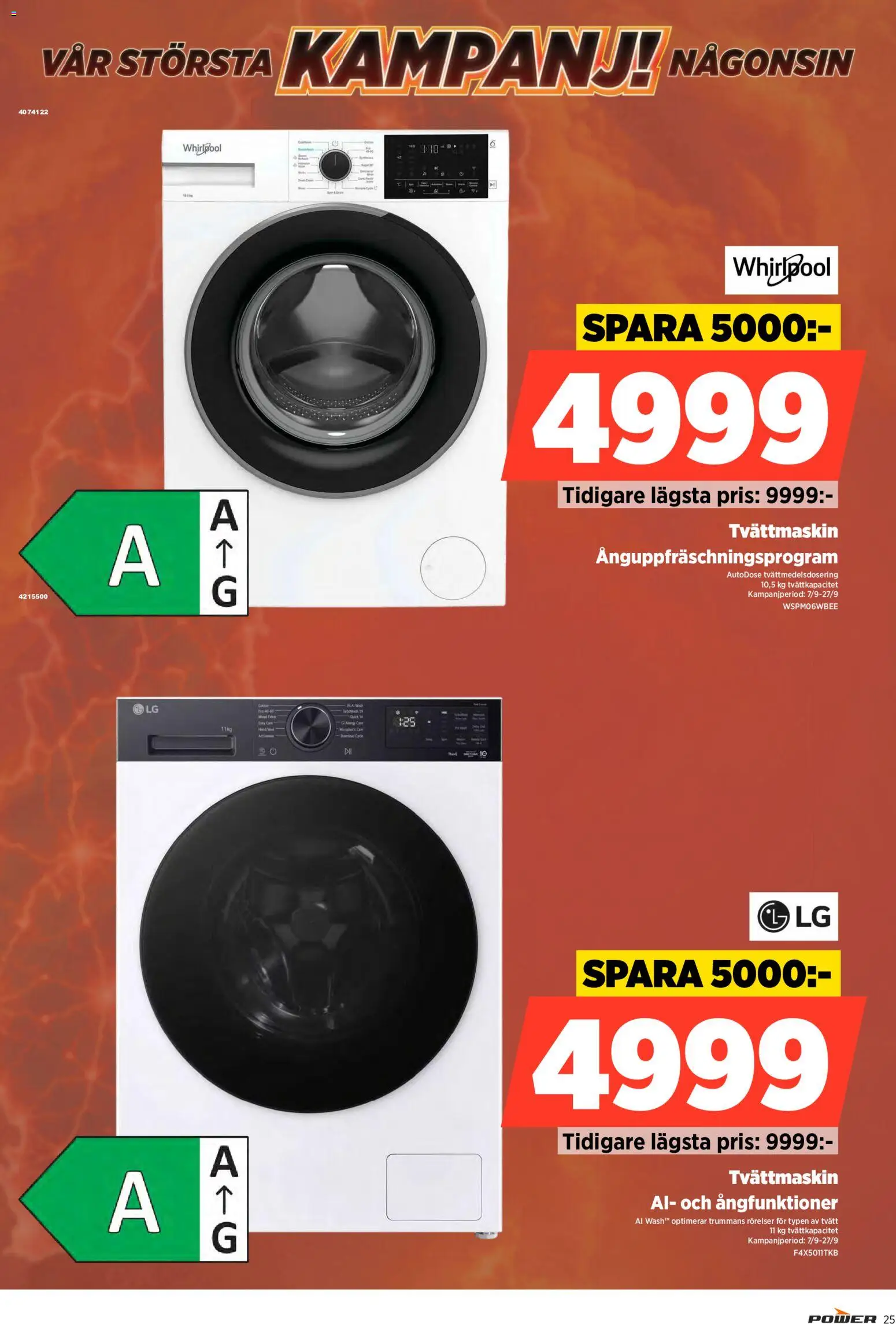Power reklamblad aktuell från 14/09/2026 | Sida: 25 | Produkter: Tvättmaskin