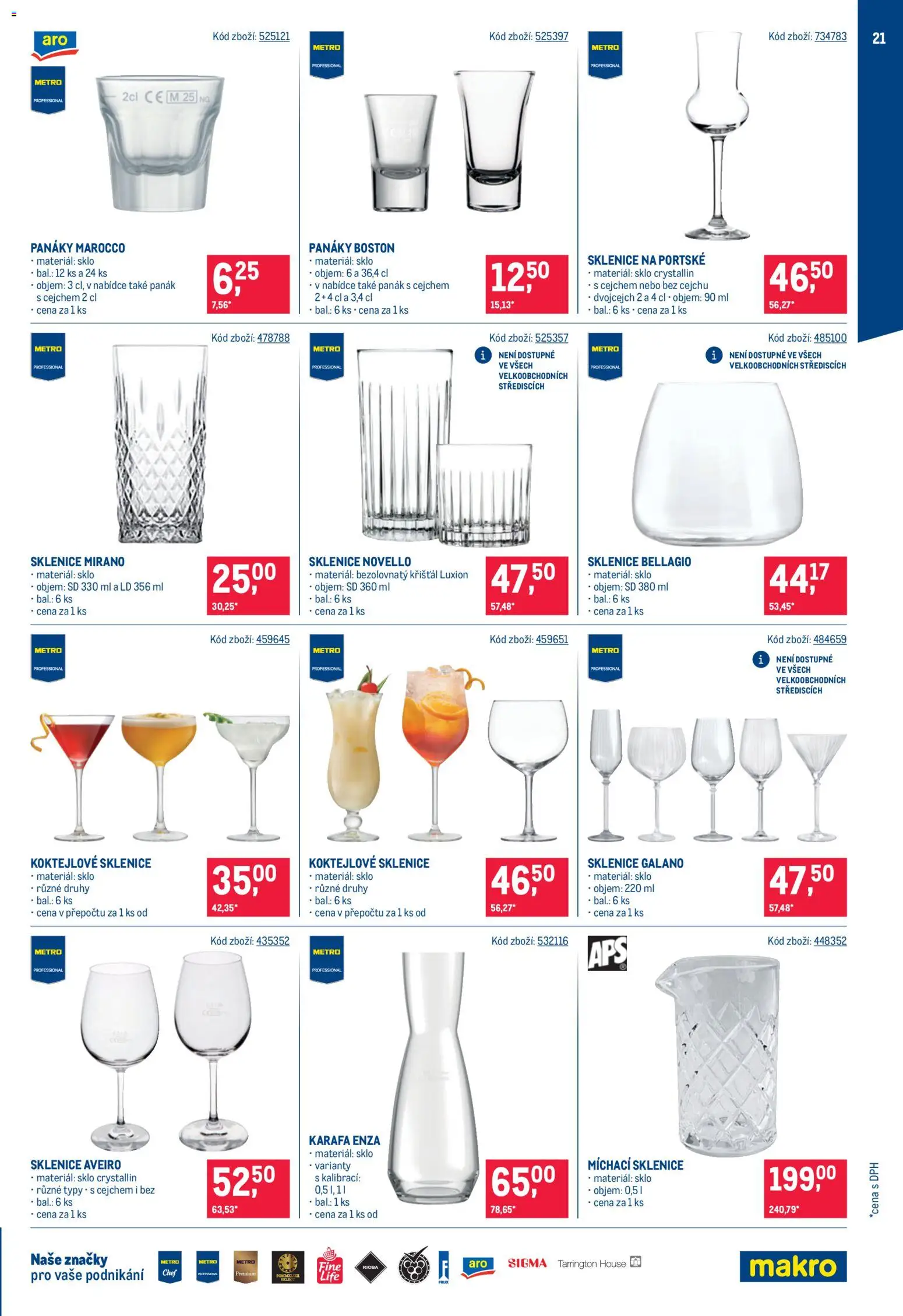 Makro leták - Bar od 07.10.2026 | Strana: 21 | Produkty: Karafa, Panák, Sklenice