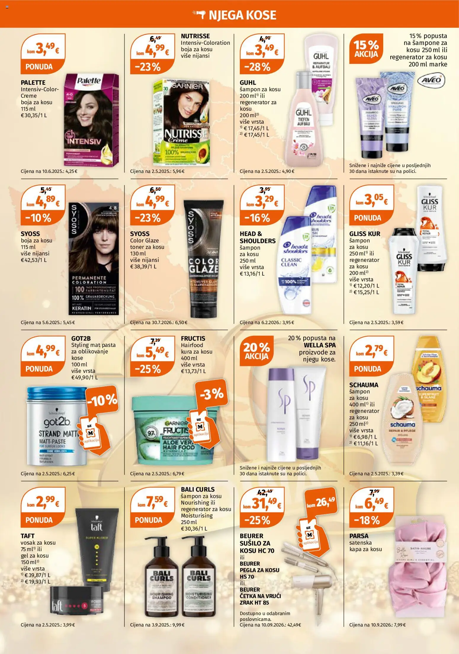 Müller katalog | vrijedi od 02.11.2026 | Stranica: 6 | Proizvodi: Četka, Kapa, Toner, Aloe vera