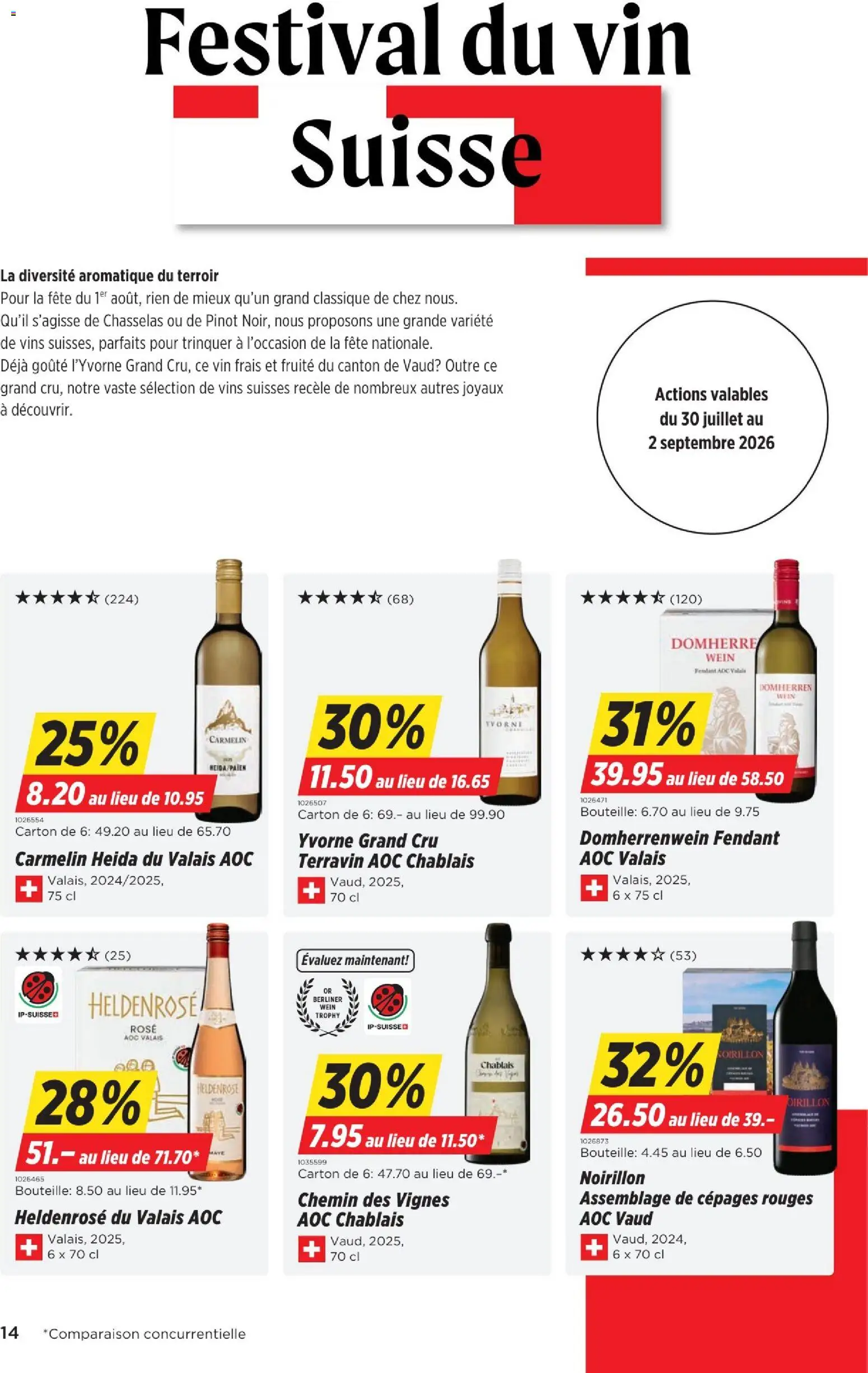 Denner aktionen FR – gültig ab 30.07.2026 | Seite: 14 | Produkte: Wein