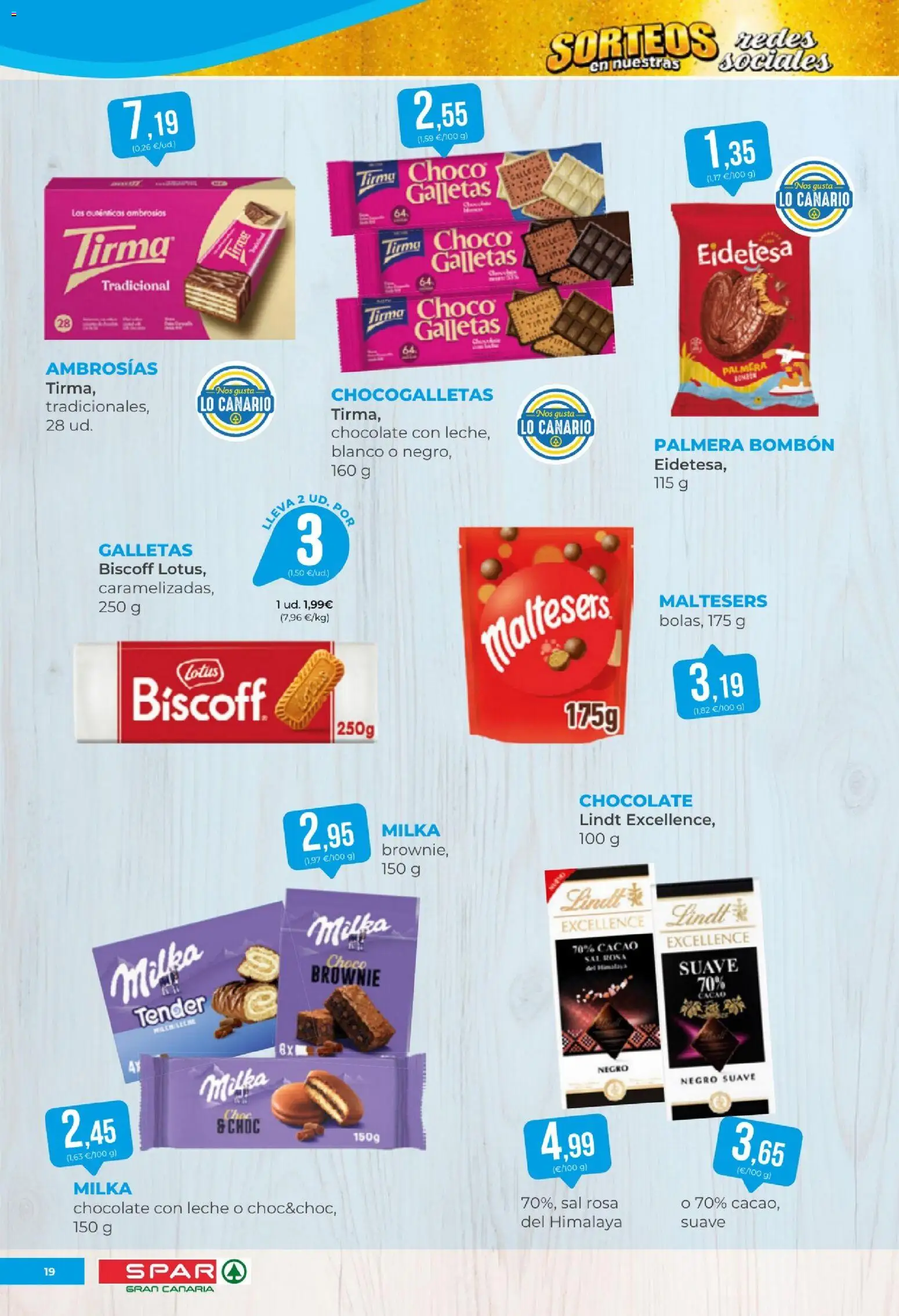 Spar - folleto │ válido desde el 16/10/2026 | Página: 19 | Productos: Leche, Chocolate, Galletas, Sal