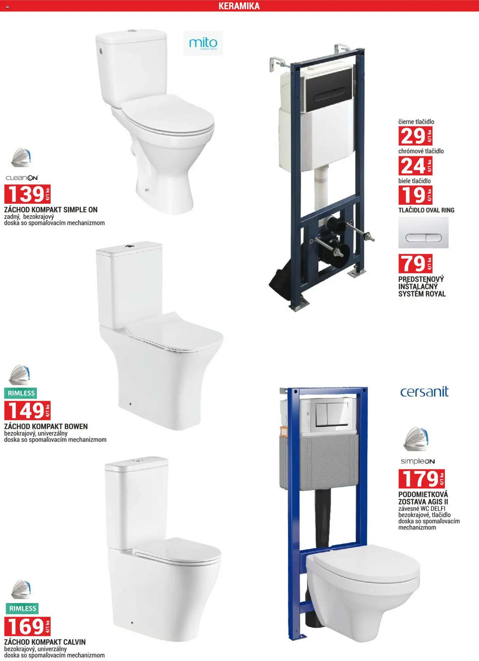 Nové Merkury Market akcie – leták je platný od 01.03.2026 | Strana: 38 | Produkty: Wc