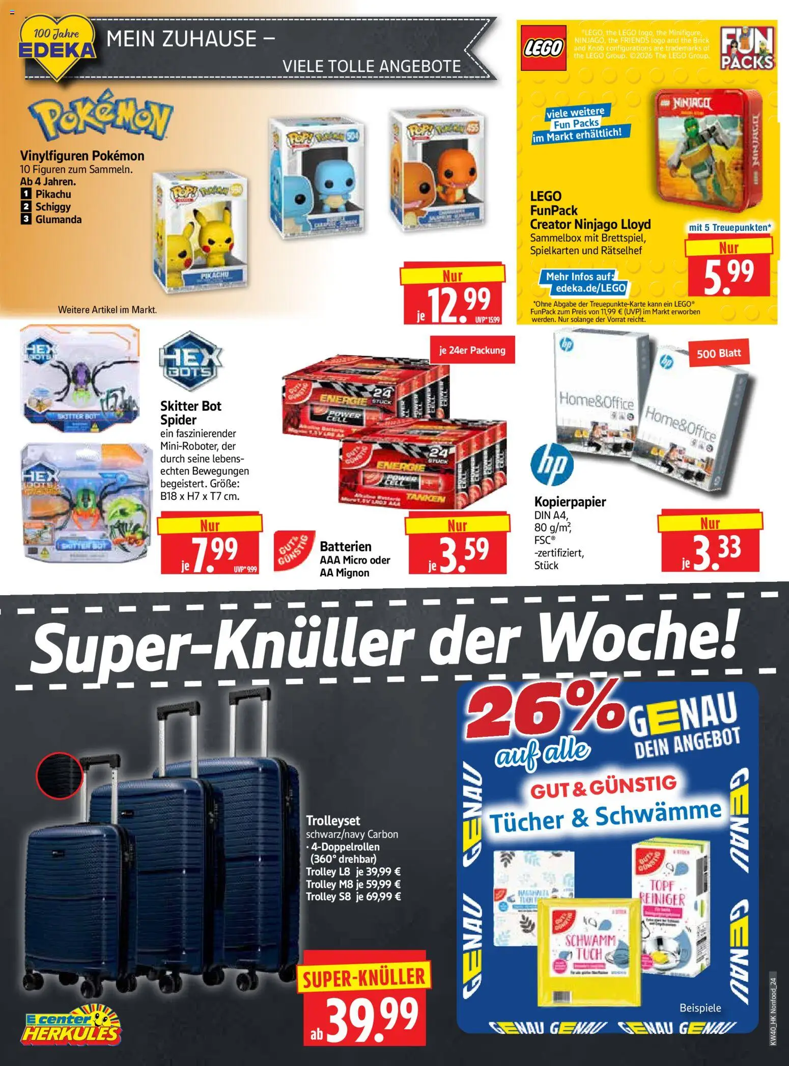 HERKULES Prospekt – gültig ab 28.09.2026 | Seite: 24 | Produkte: Batterien, Schwämme