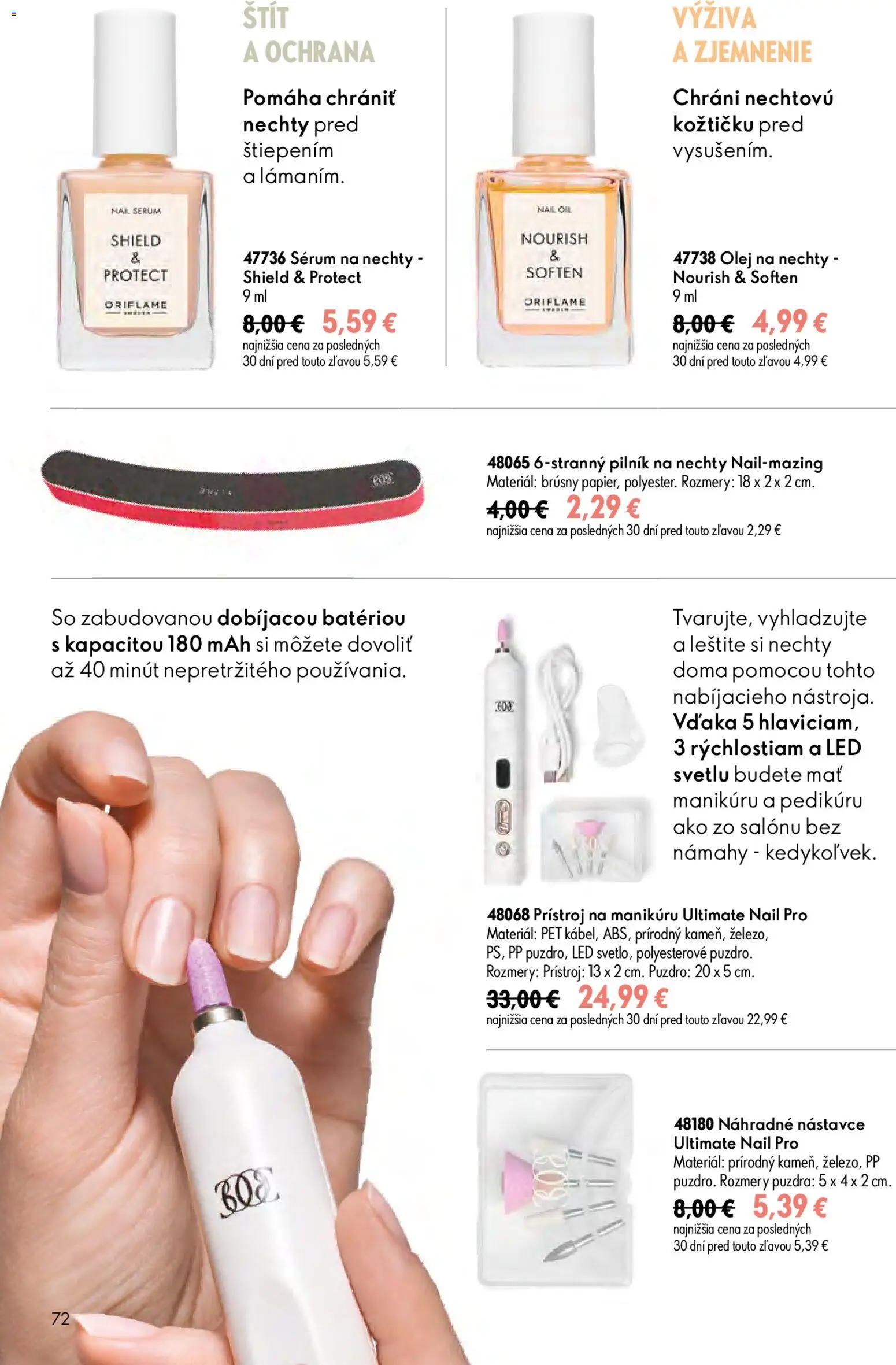 Nové Oriflame akcie – leták je platný od 17.06.2026 | Strana: 72 | Produkty: Olej, Led, Puzdro