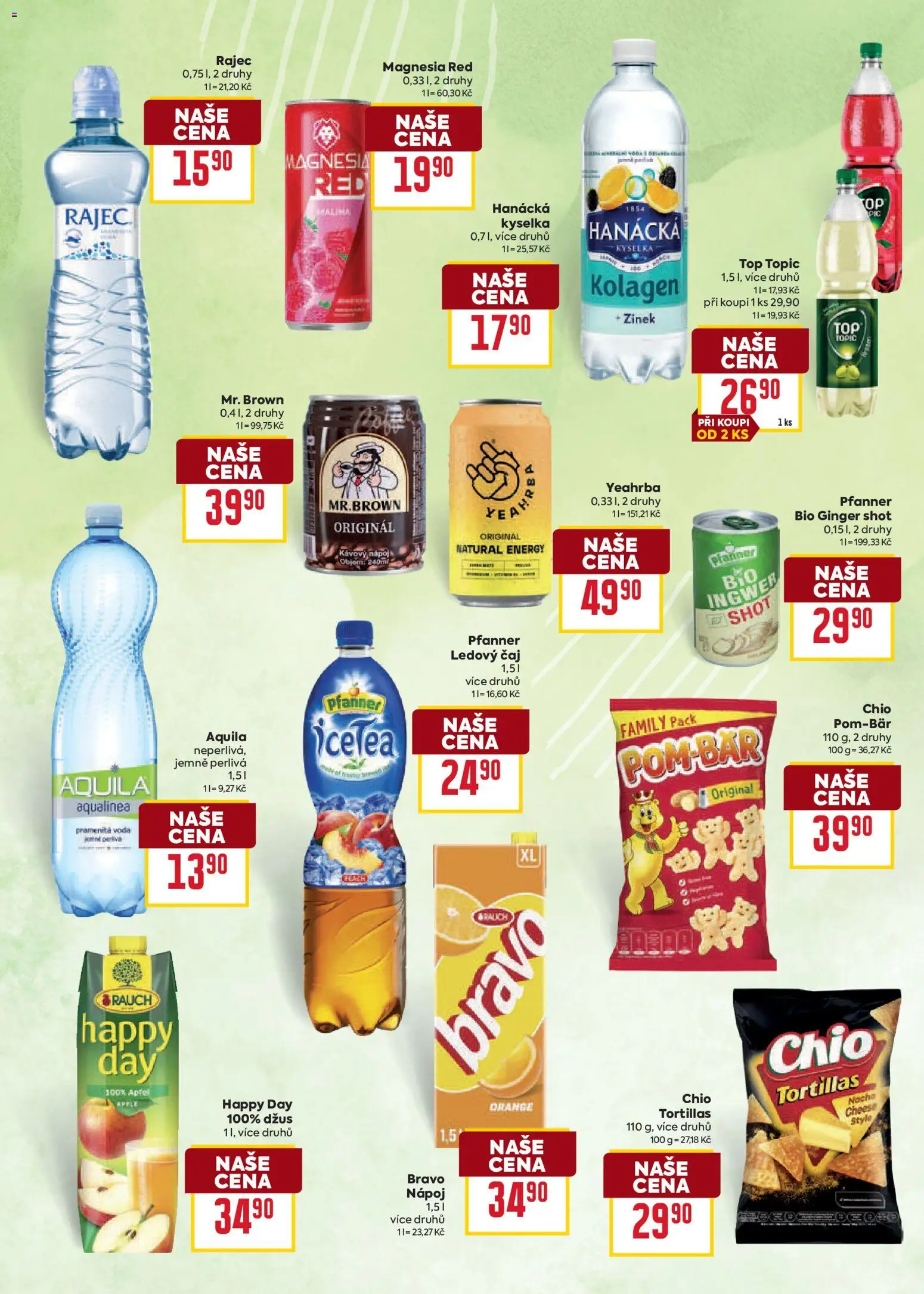 Billa leták - Na cestě za jedničkami od 05.08.2026 | Strana: 16 | Produkty: Džus, Čaj, Magnesia, Ginger shot