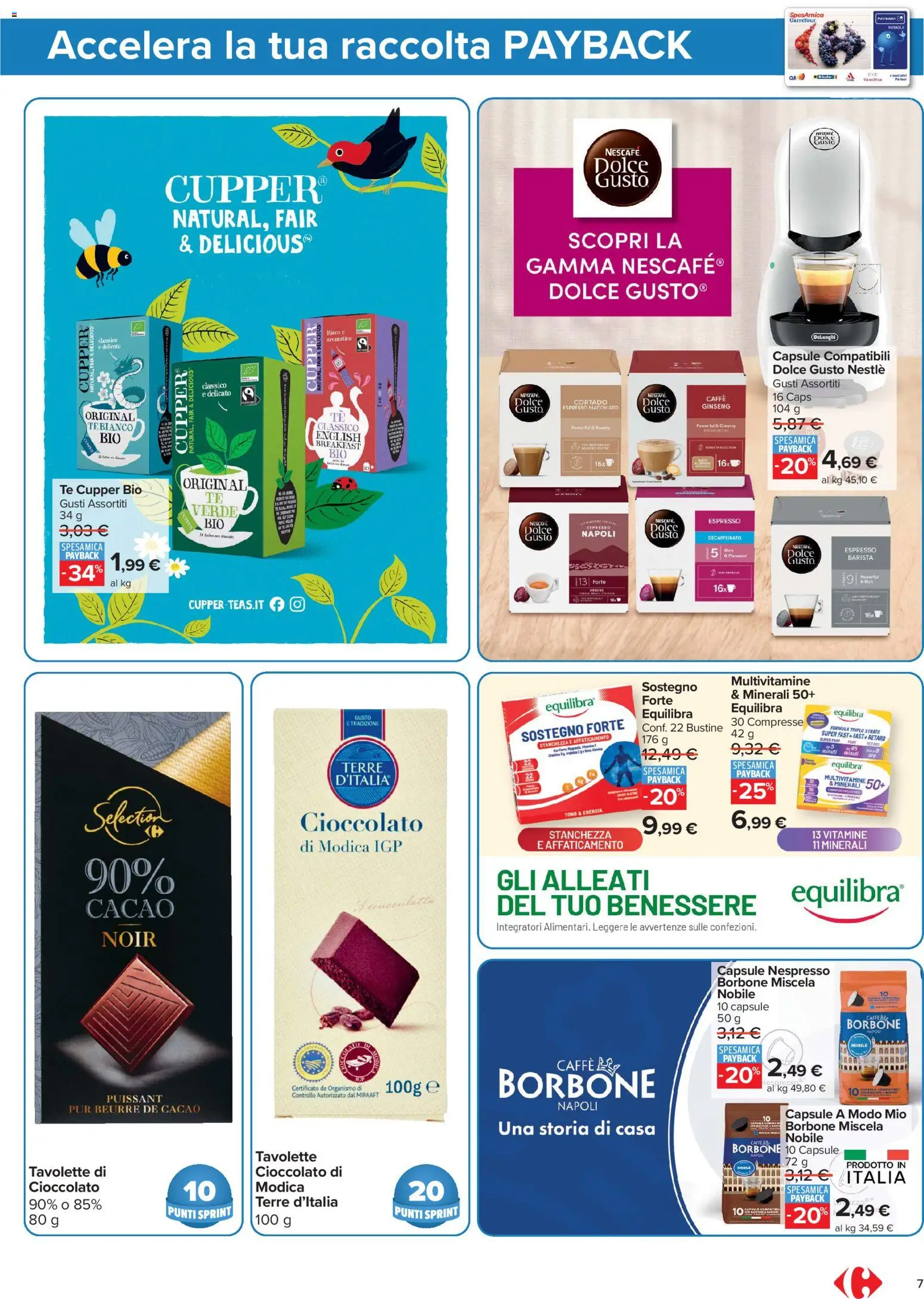 Volantino Carrefour del 24/07/2026 | Pagina: 7 | Prodotti: Caffè, Cioccolato, Tè, Cacao