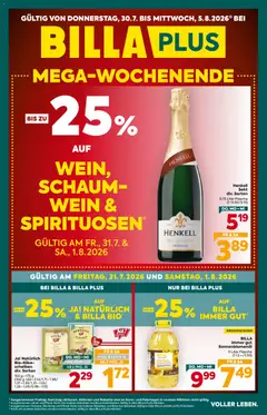 Billa Plus Flugblatt ab 30.07.2026 gültig