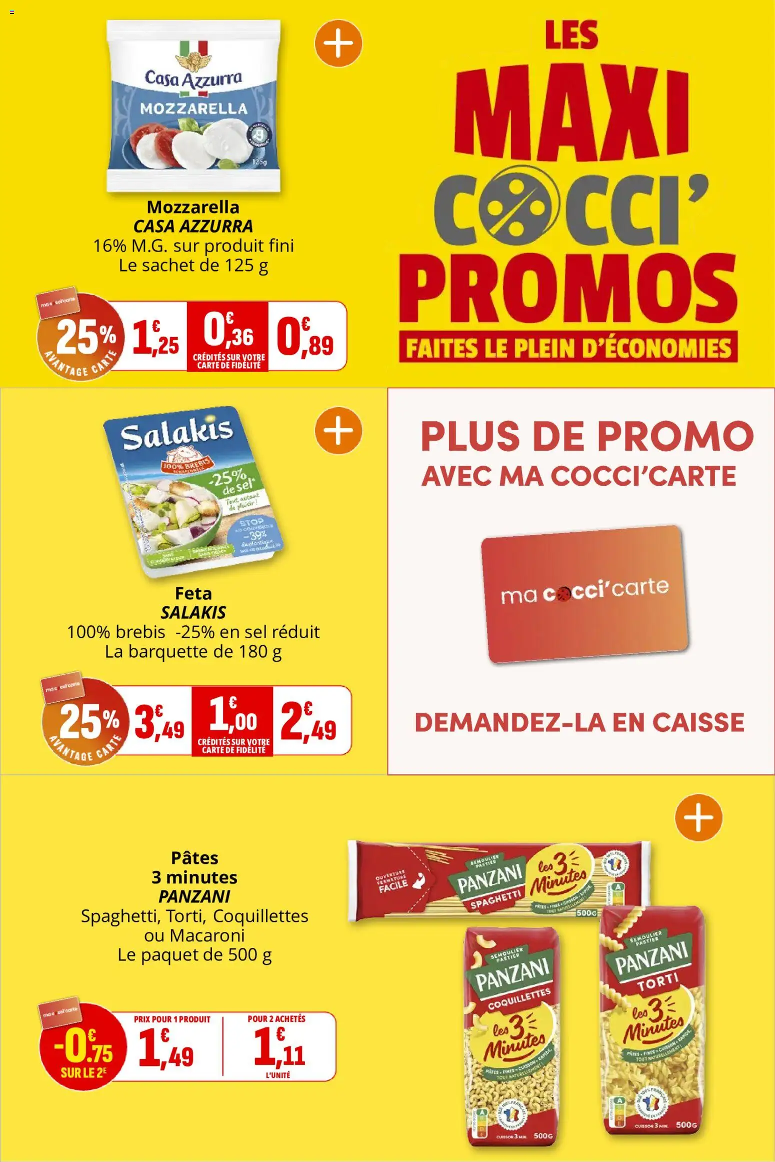 {H1} | Page: 5 | Produits: Feta, Mozzarella, Coquillettes, Pâtes