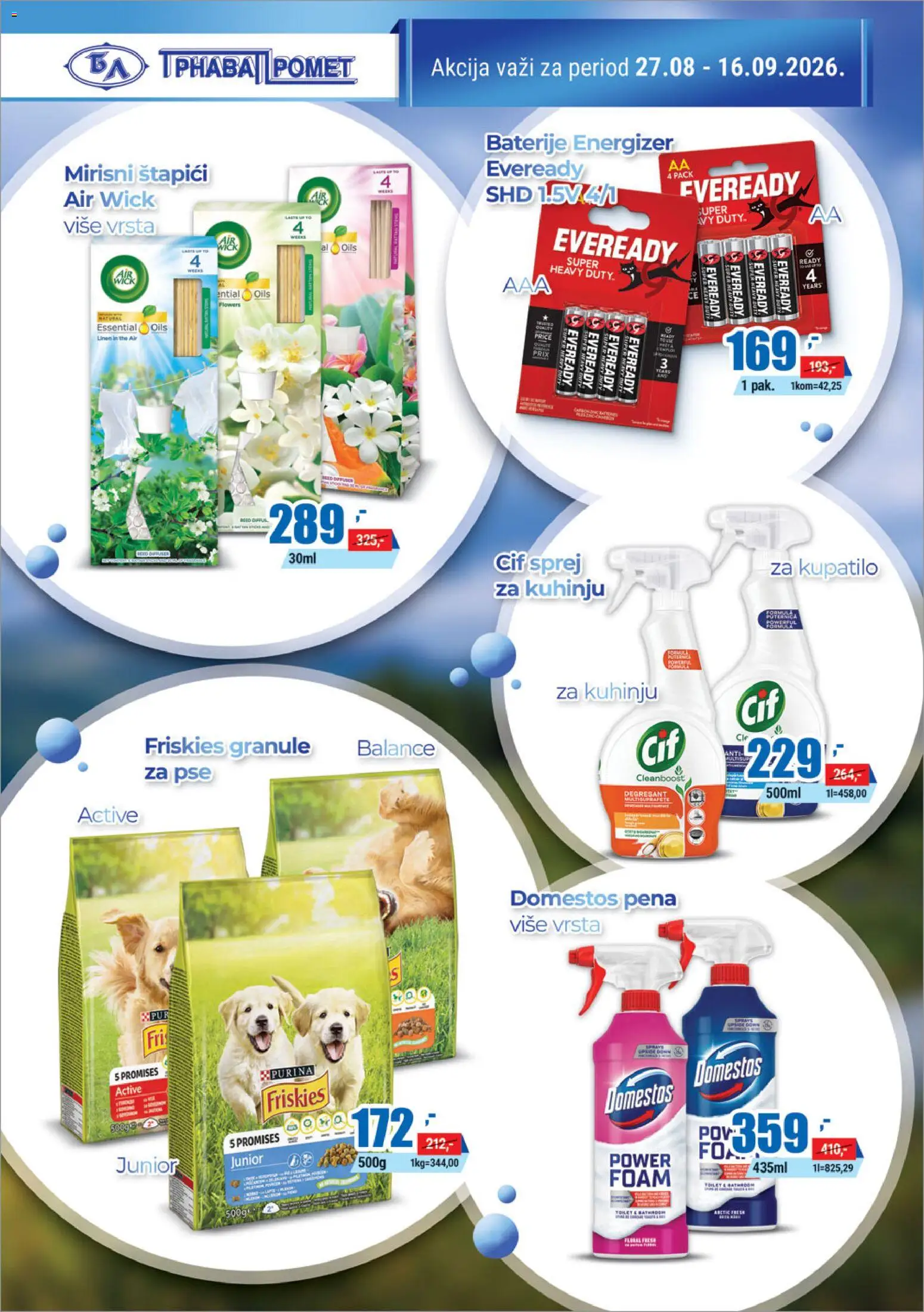 Trnava Promet katalog - važi od 27.08.2026 | Strana: 20 | Proizvode: Purina, Air wick, Granule, Baterije